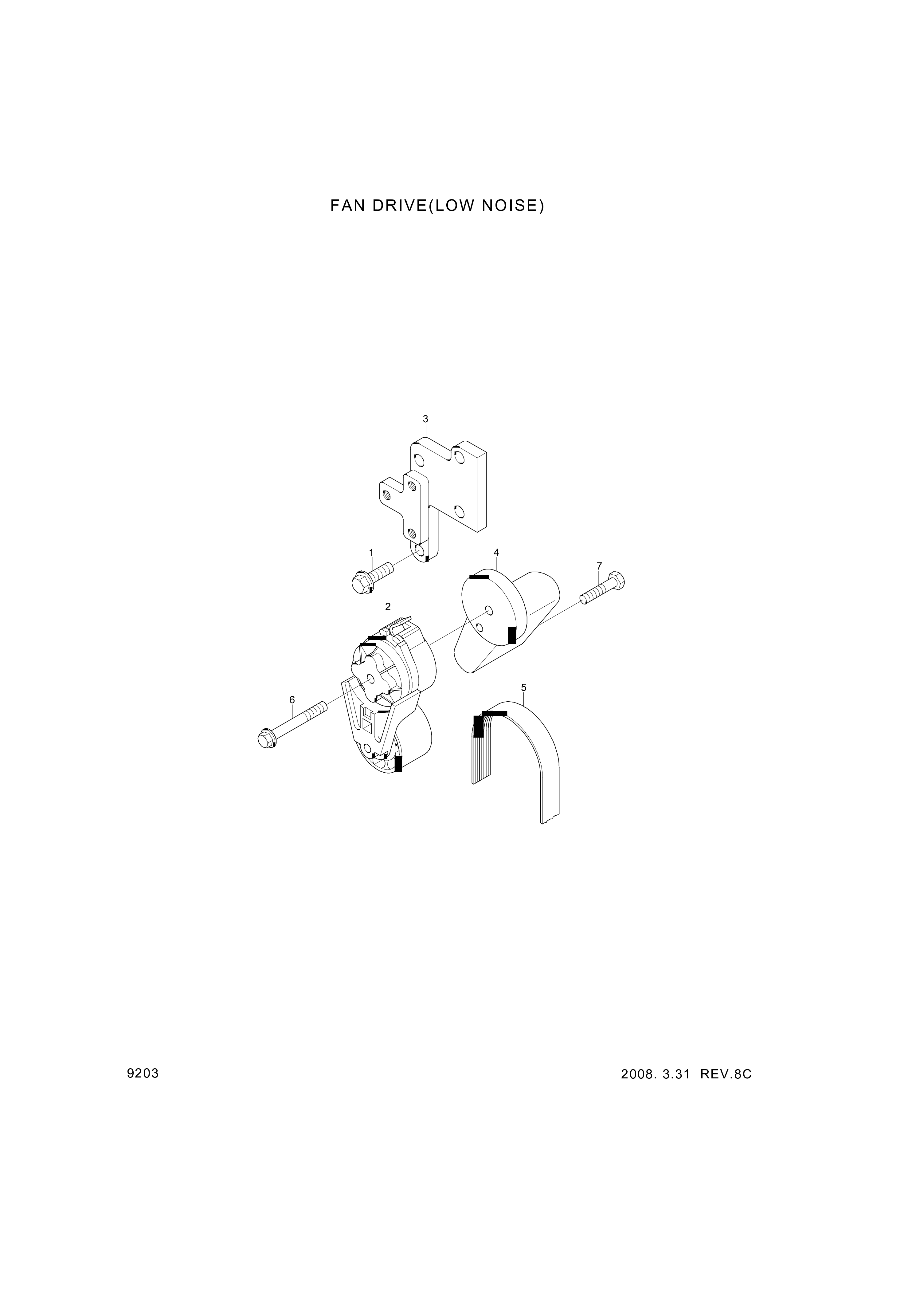 drawing for Hyundai Construction Equipment YUBP-06869 - SCREW-HEX FLG (figure 1)