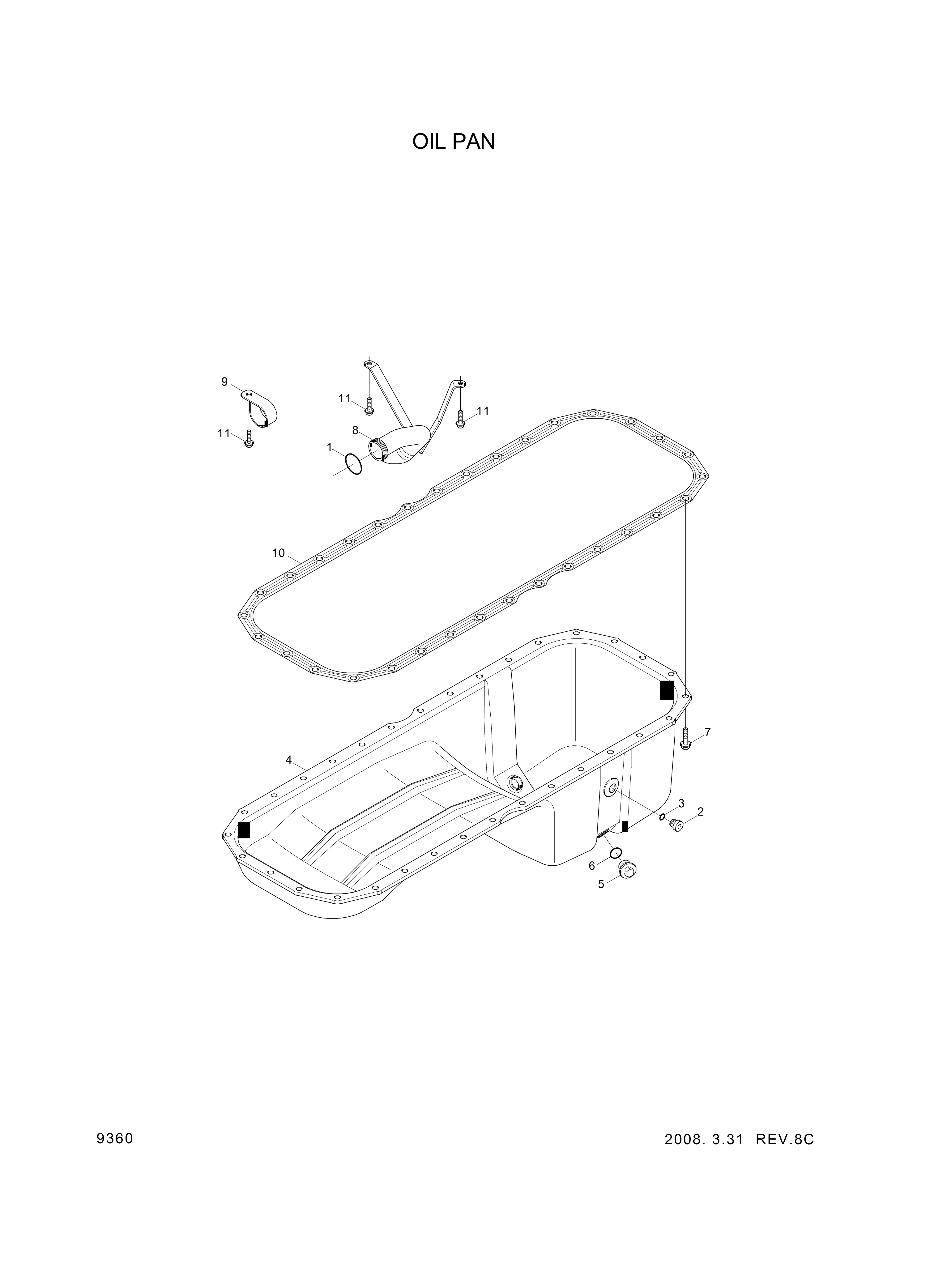 drawing for Hyundai Construction Equipment YUBP-04855 - CONNECTOR (figure 1)