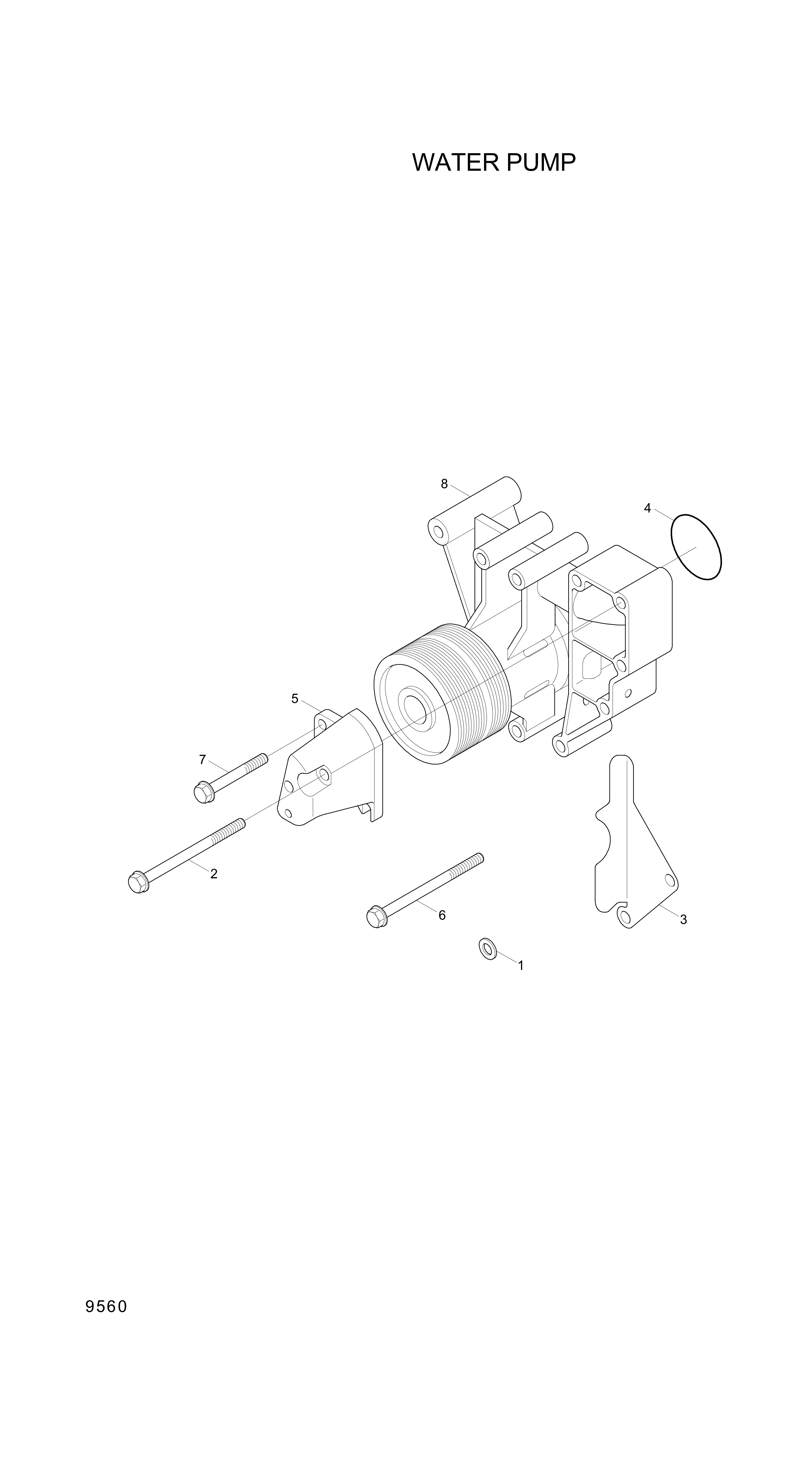 drawing for Hyundai Construction Equipment YUBP-05808 - SCREW-HEX FLG (figure 1)