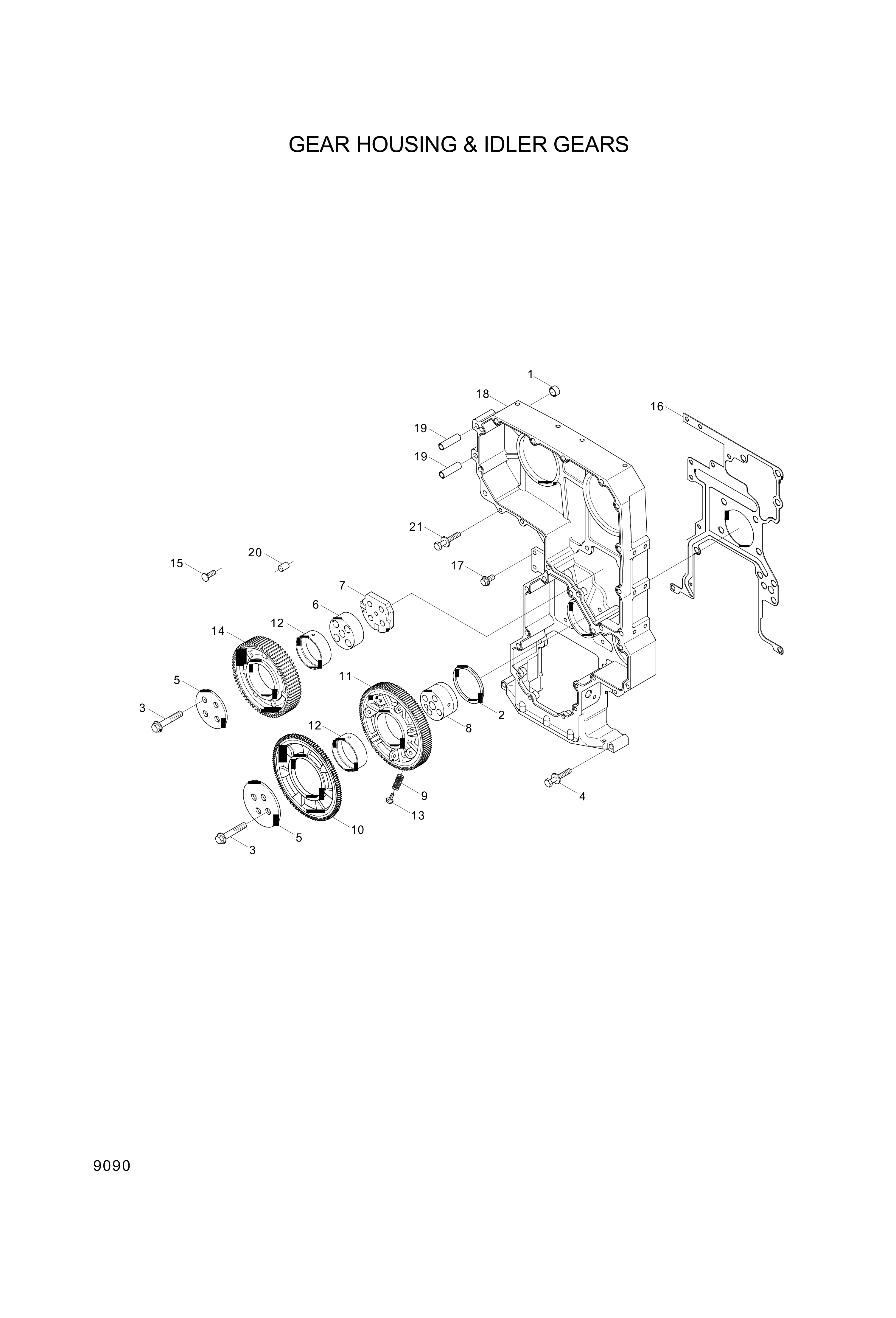 drawing for Hyundai Construction Equipment YUBP-05749 - BUSHING (figure 1)