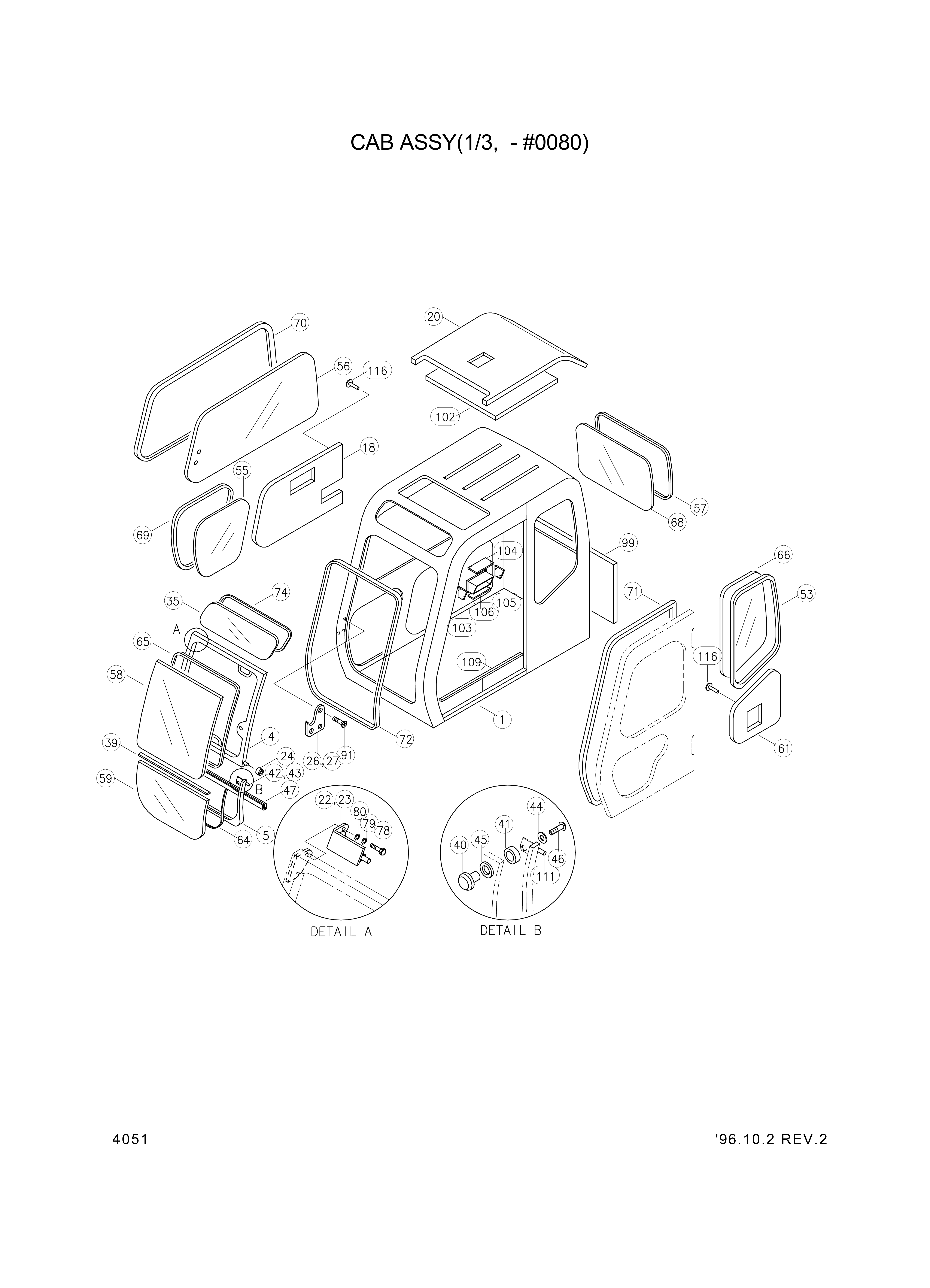 drawing for Hyundai Construction Equipment 932729907 - BOLT-BUTTON HEAD (figure 3)