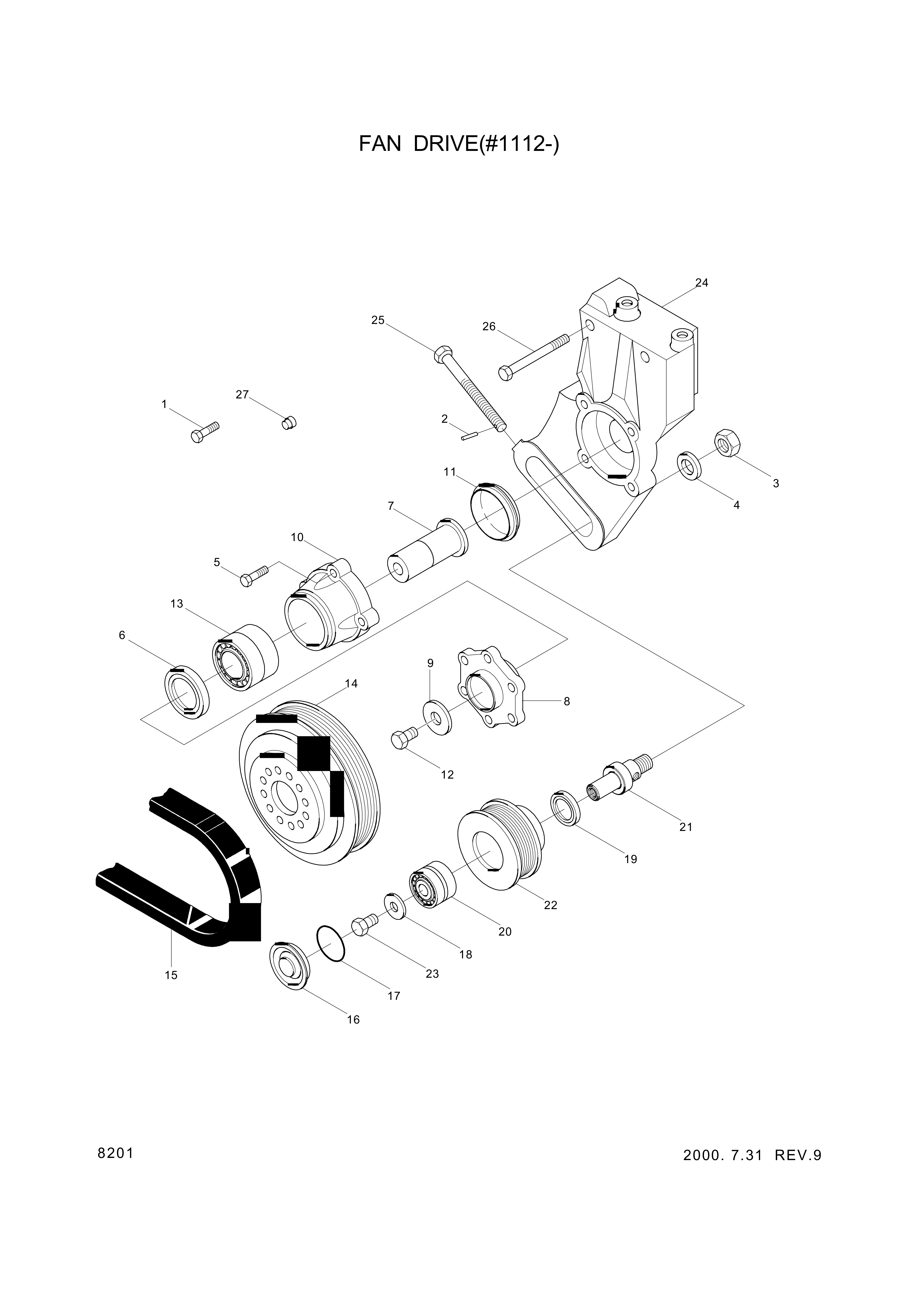 drawing for Hyundai Construction Equipment YUBP-06798 - SCREW-HEX (figure 3)