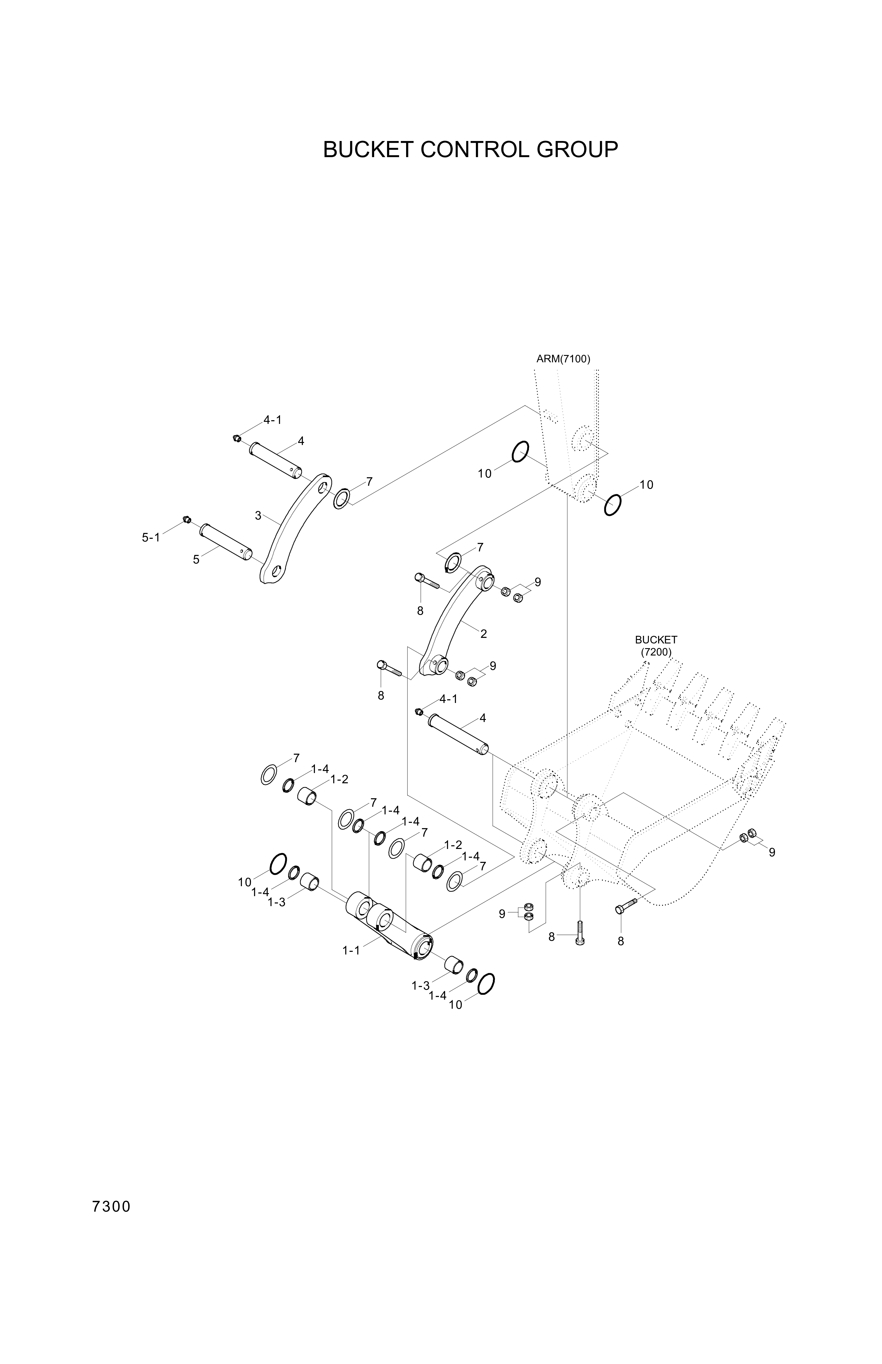 drawing for Hyundai Construction Equipment 61M8-59100 - PIN ASSY