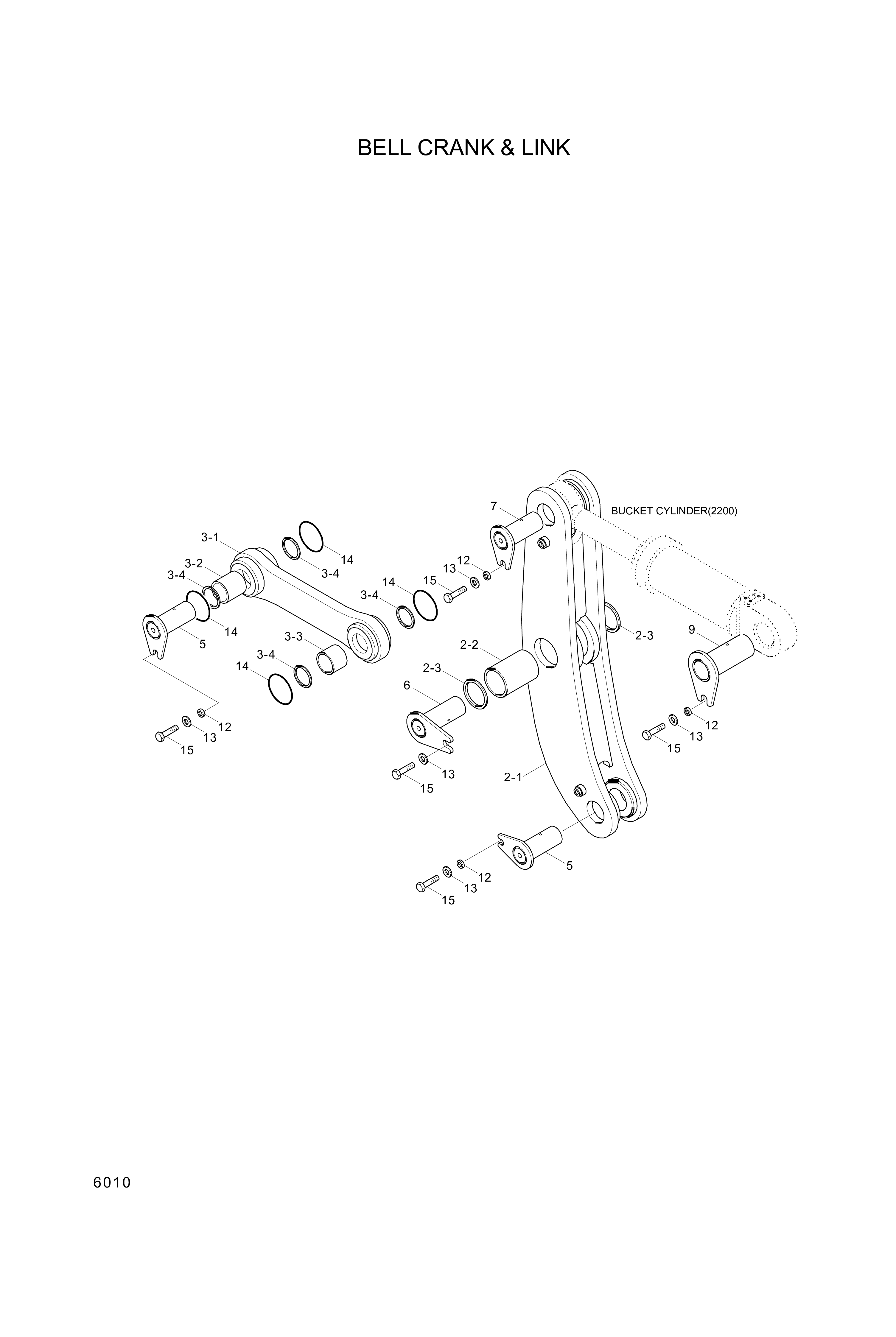 drawing for Hyundai Construction Equipment 61L9-10300 - LINK ASSY
