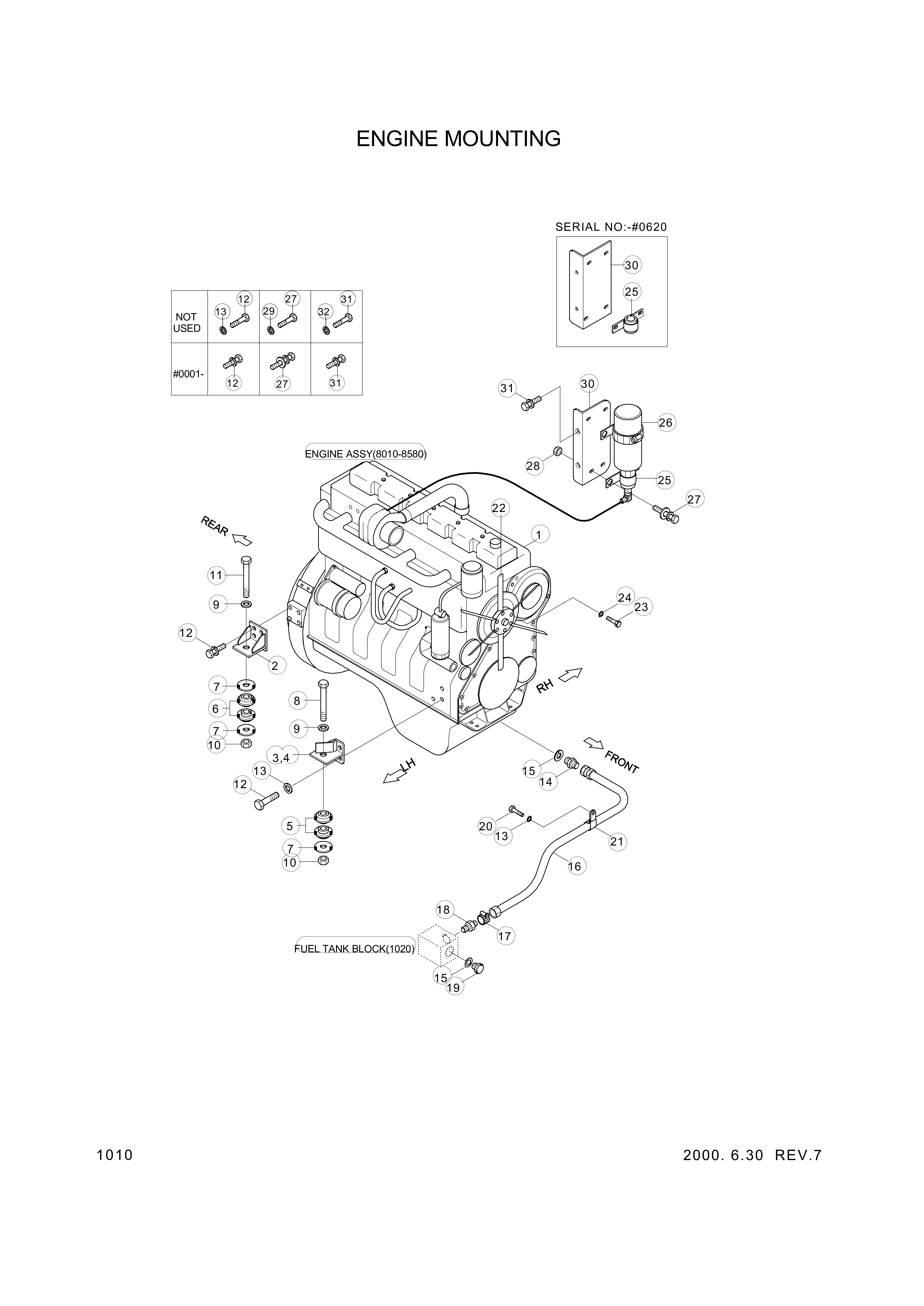 drawing for Hyundai Construction Equipment 11L7-00021 - BRACKET-MOUNT (figure 2)
