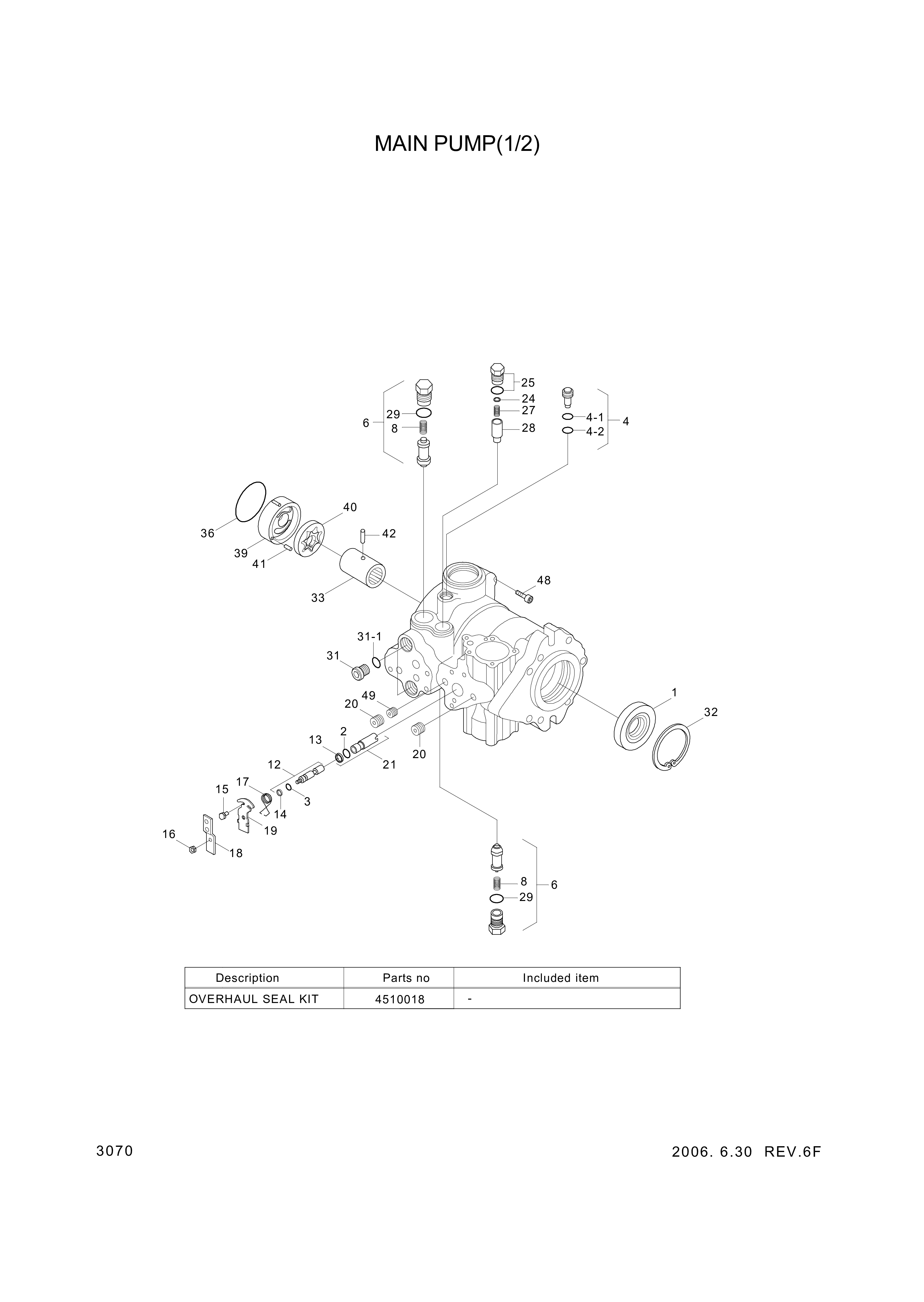 drawing for Hyundai Construction Equipment 9800965 - CHARGE RELIEF VALVE (figure 2)