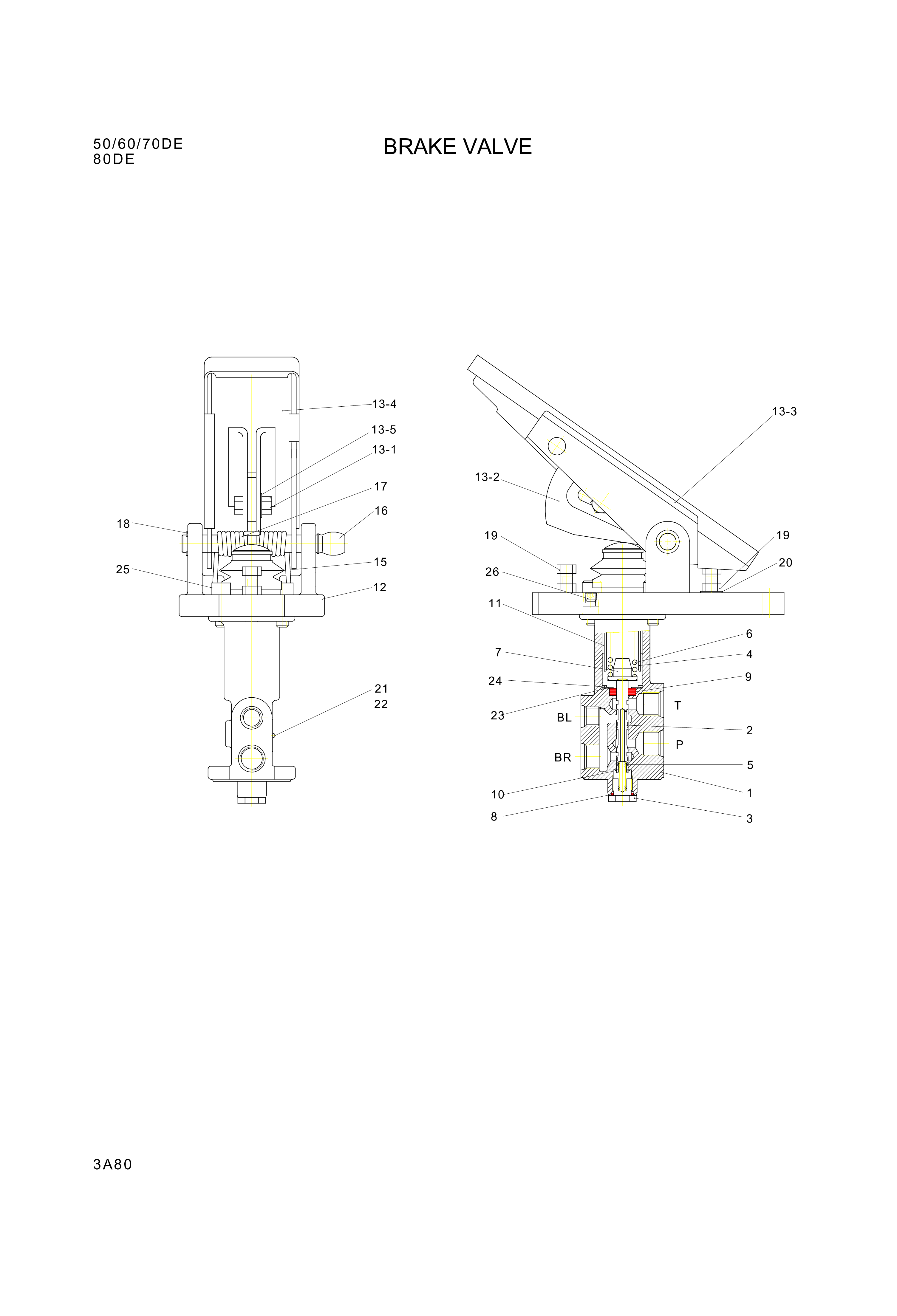 drawing for Hyundai Construction Equipment XKAK-00102 - PEDAL-BRAKE (figure 5)