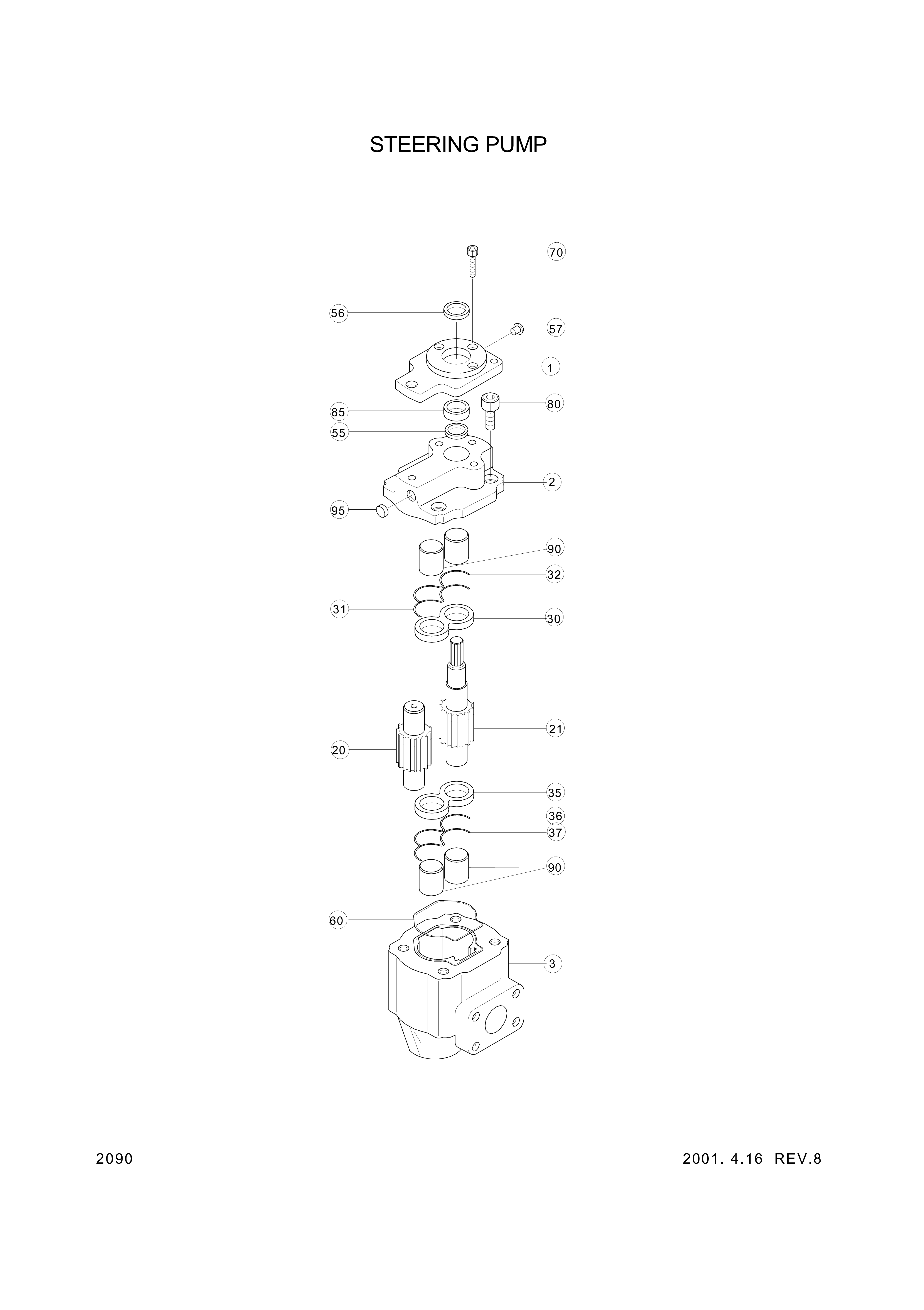 drawing for Hyundai Construction Equipment SP5431 - SEAL-BACKUP