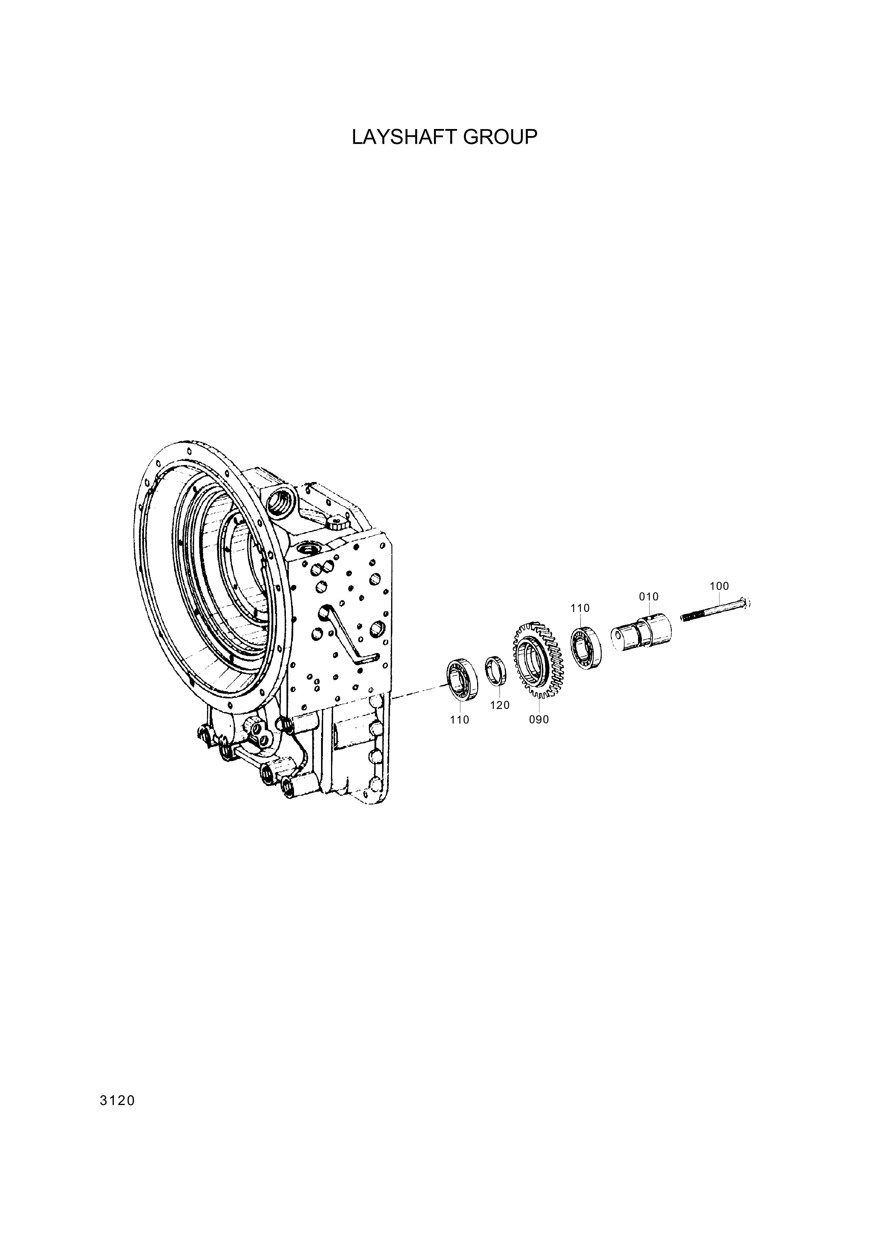 drawing for Hyundai Construction Equipment ZGAQ-07733 - BEARING-ROLLER (figure 1)
