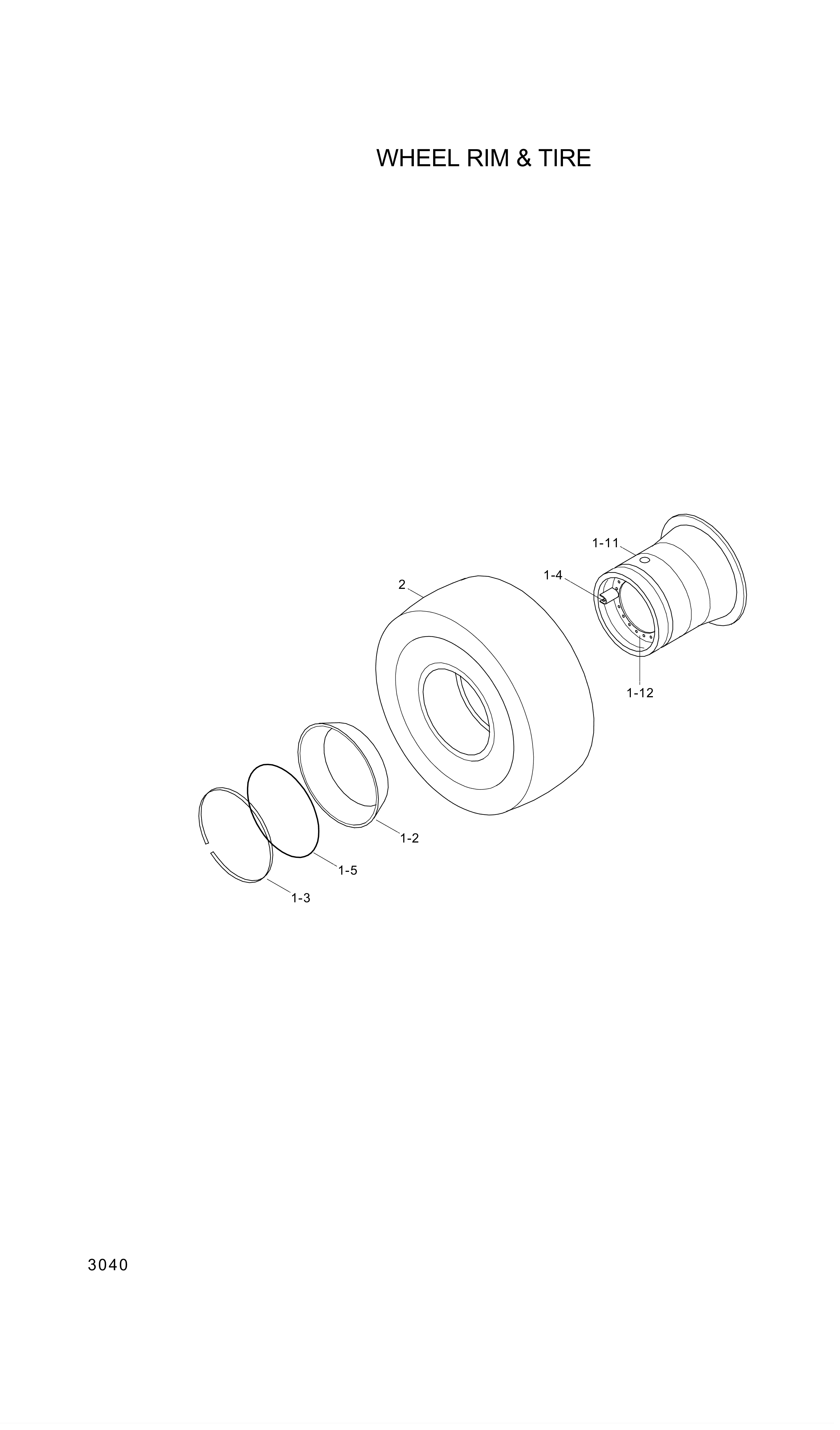 drawing for Hyundai Construction Equipment DC160524 - Disc (figure 1)