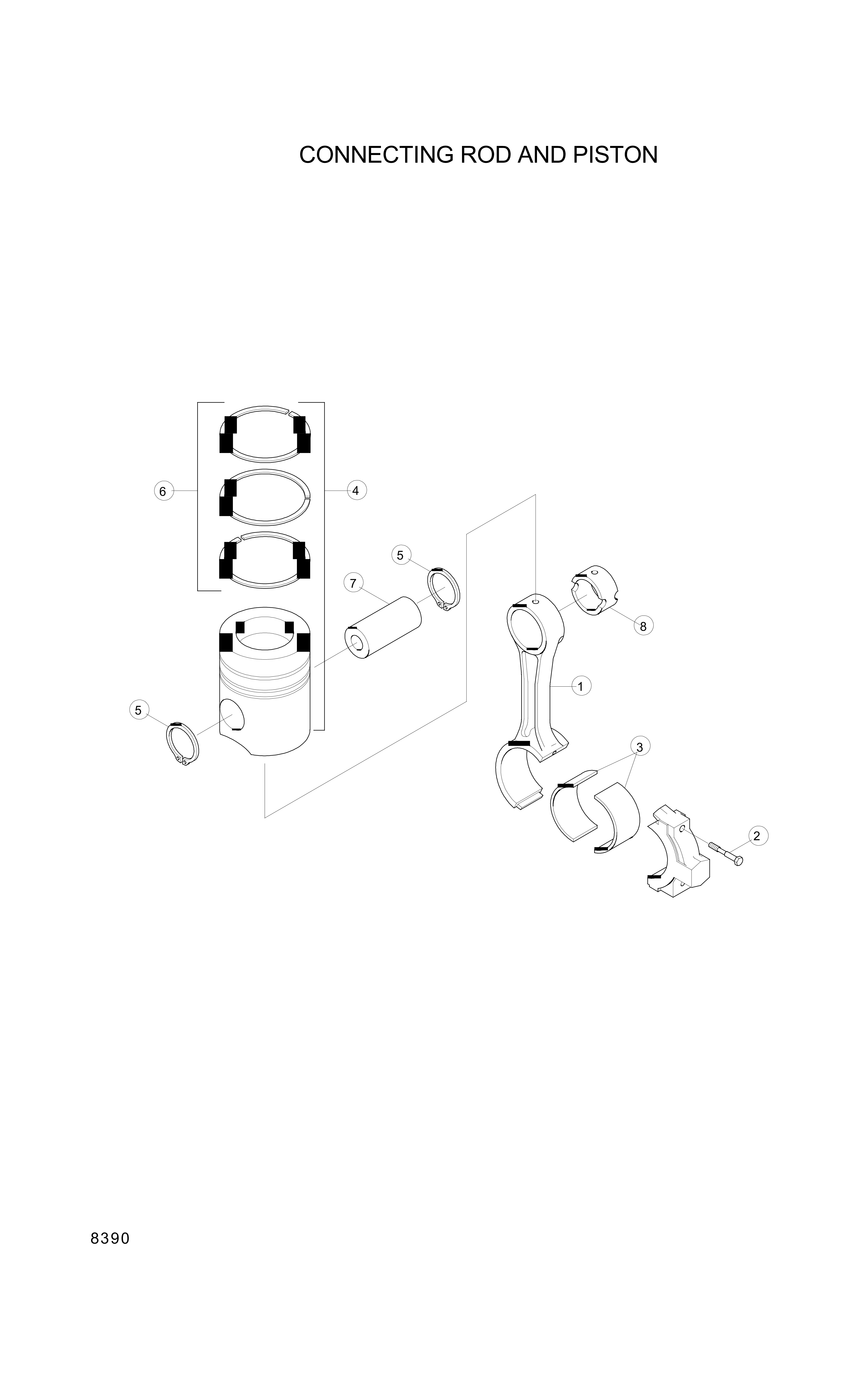 drawing for Hyundai Construction Equipment YUBP-06385 - RING SET-PISTON (figure 2)