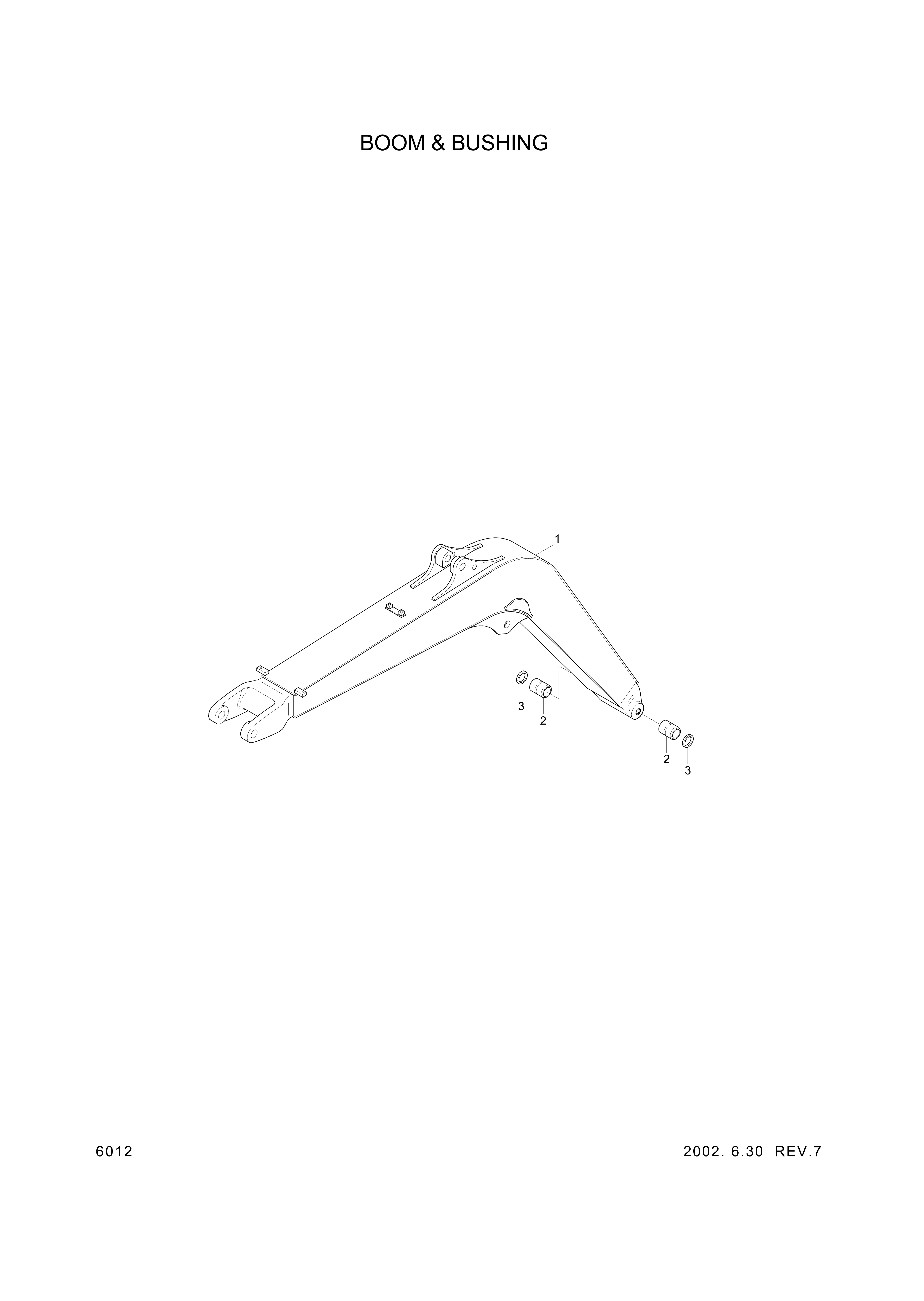drawing for Hyundai Construction Equipment 61M5-50020 - BUSHING-PIN (figure 2)