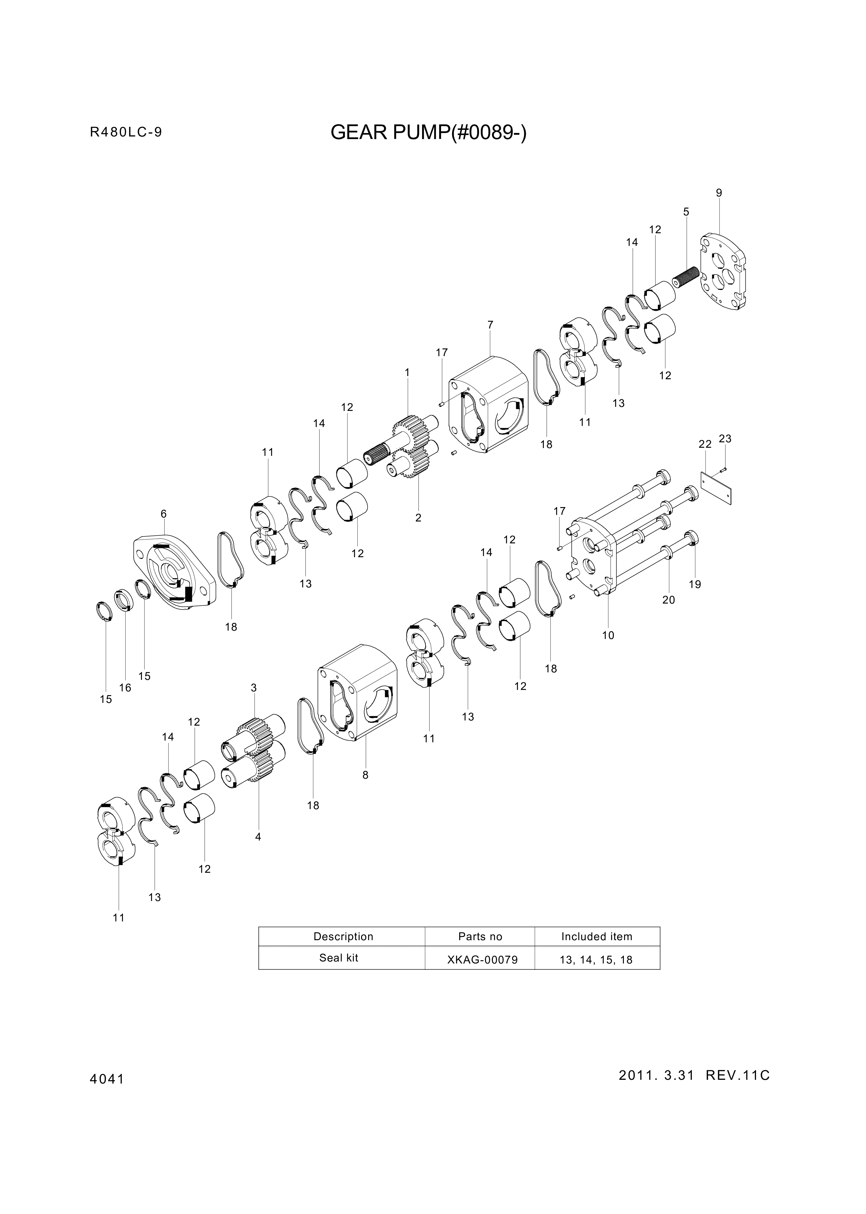 drawing for Hyundai Construction Equipment XKAG-00072 - BLOCK-BUSHING (figure 1)