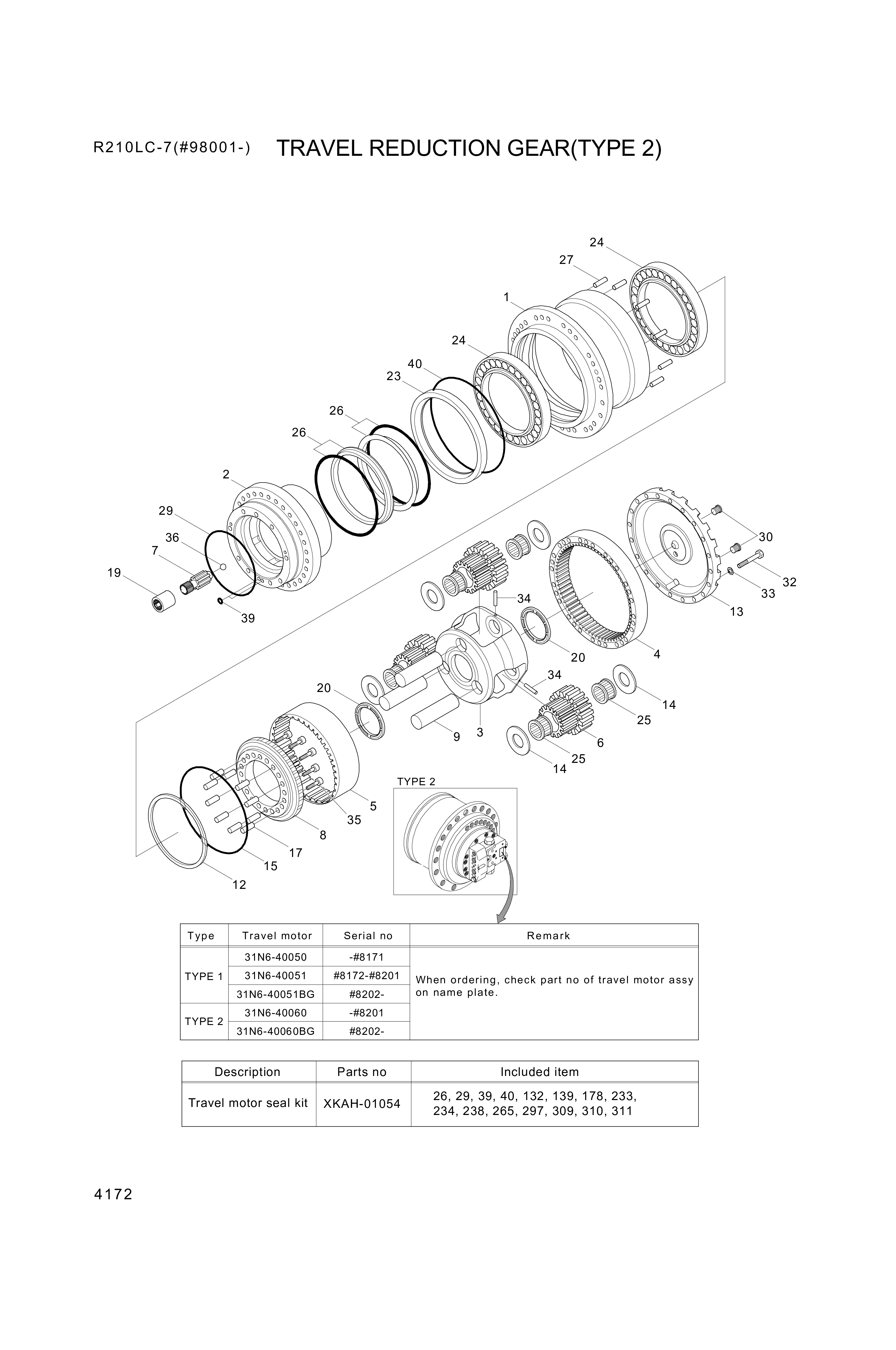 drawing for Hyundai Construction Equipment XKAH-01033 - SPINDLE (figure 3)