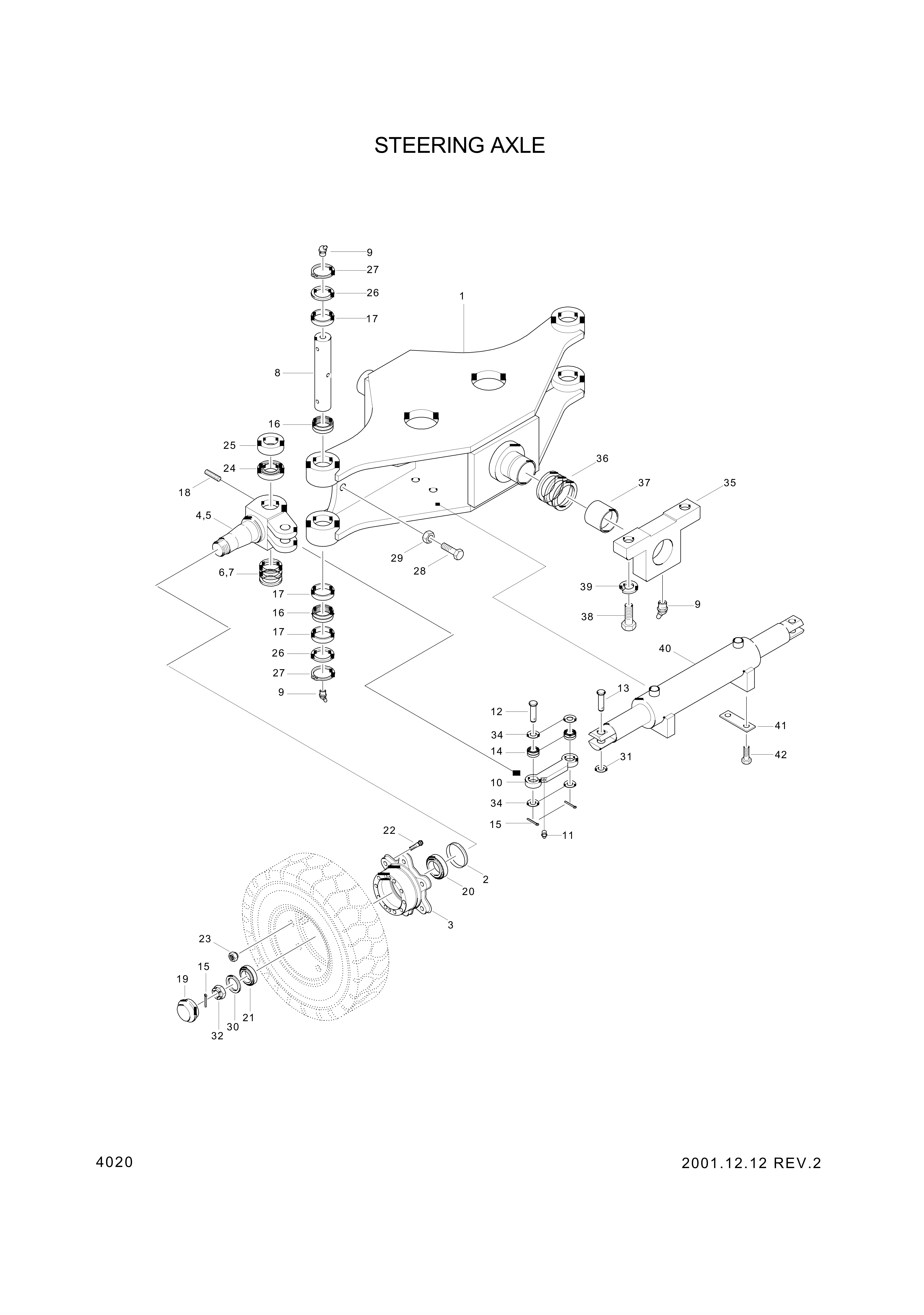 drawing for Hyundai Construction Equipment 3554003900-05 - PIN-KING (figure 2)