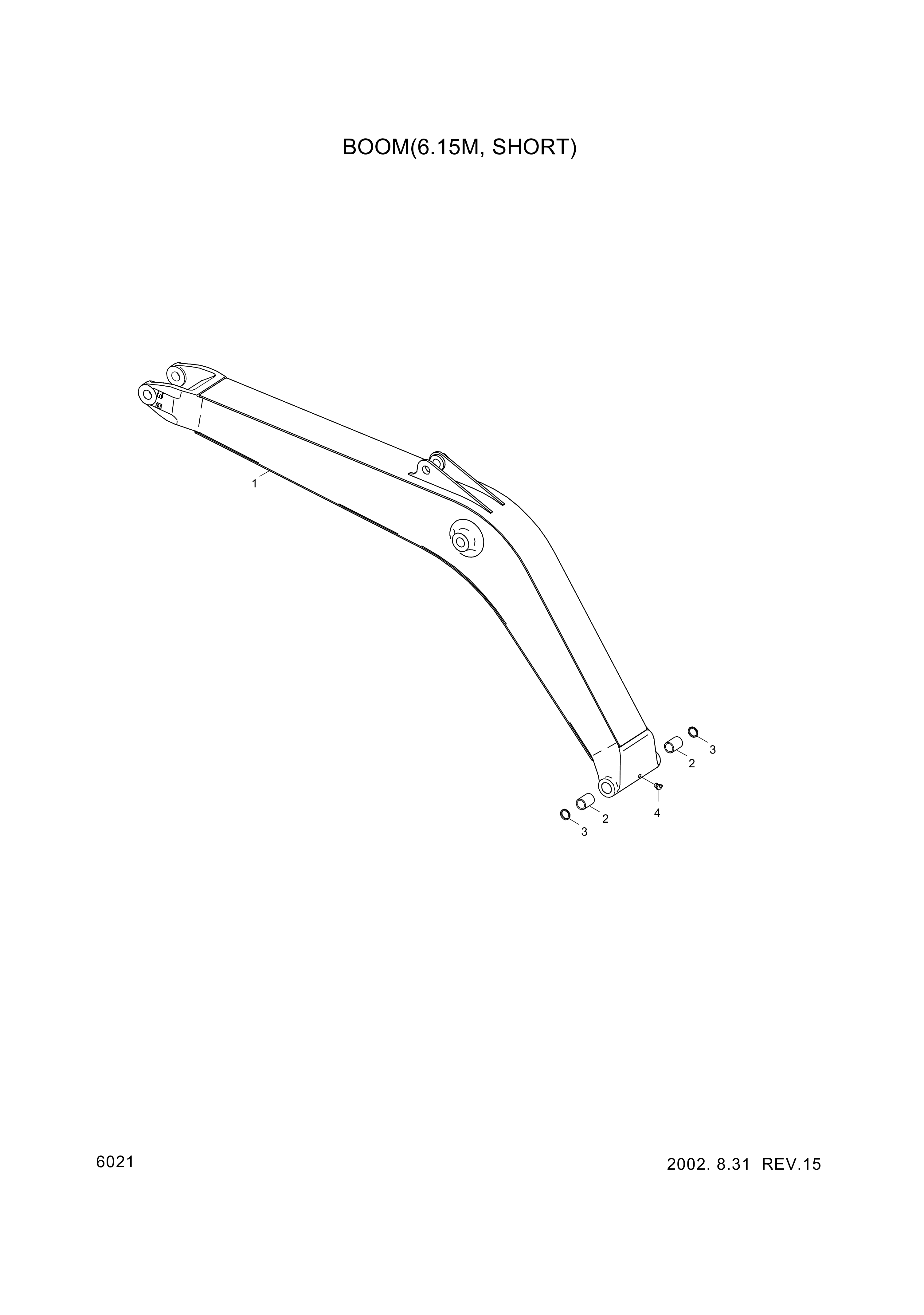 drawing for Hyundai Construction Equipment 61EH-11210 - BUSHING-PIN