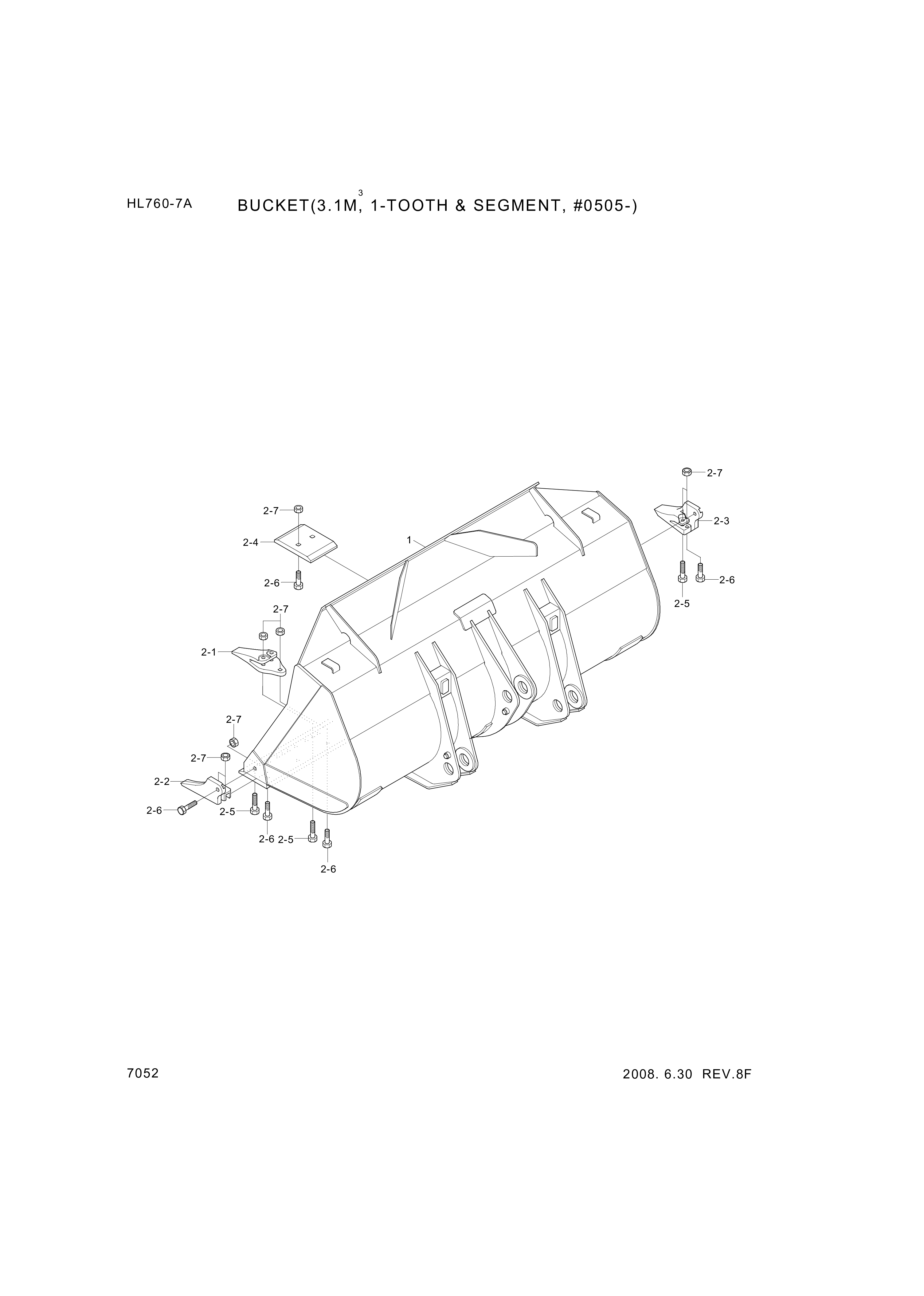 drawing for Hyundai Construction Equipment 61LC-06240 - SEGMENT