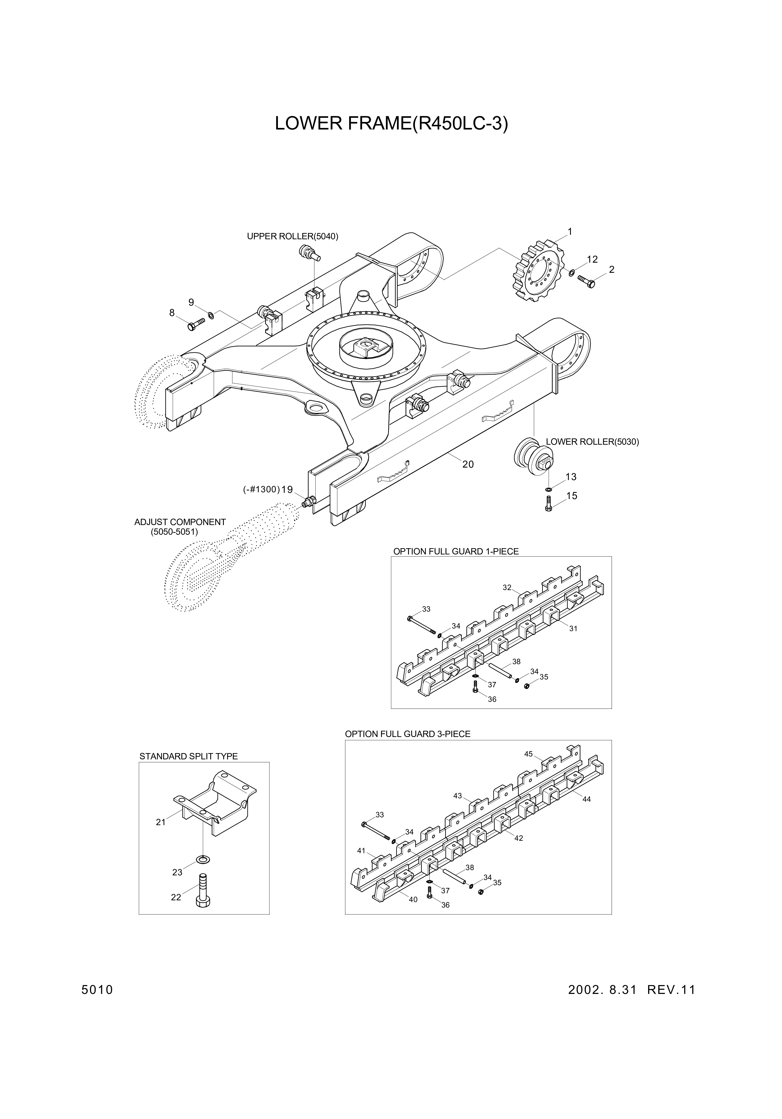 drawing for Hyundai Construction Equipment 84E7-30430 - GUARD-FULL RH (figure 1)