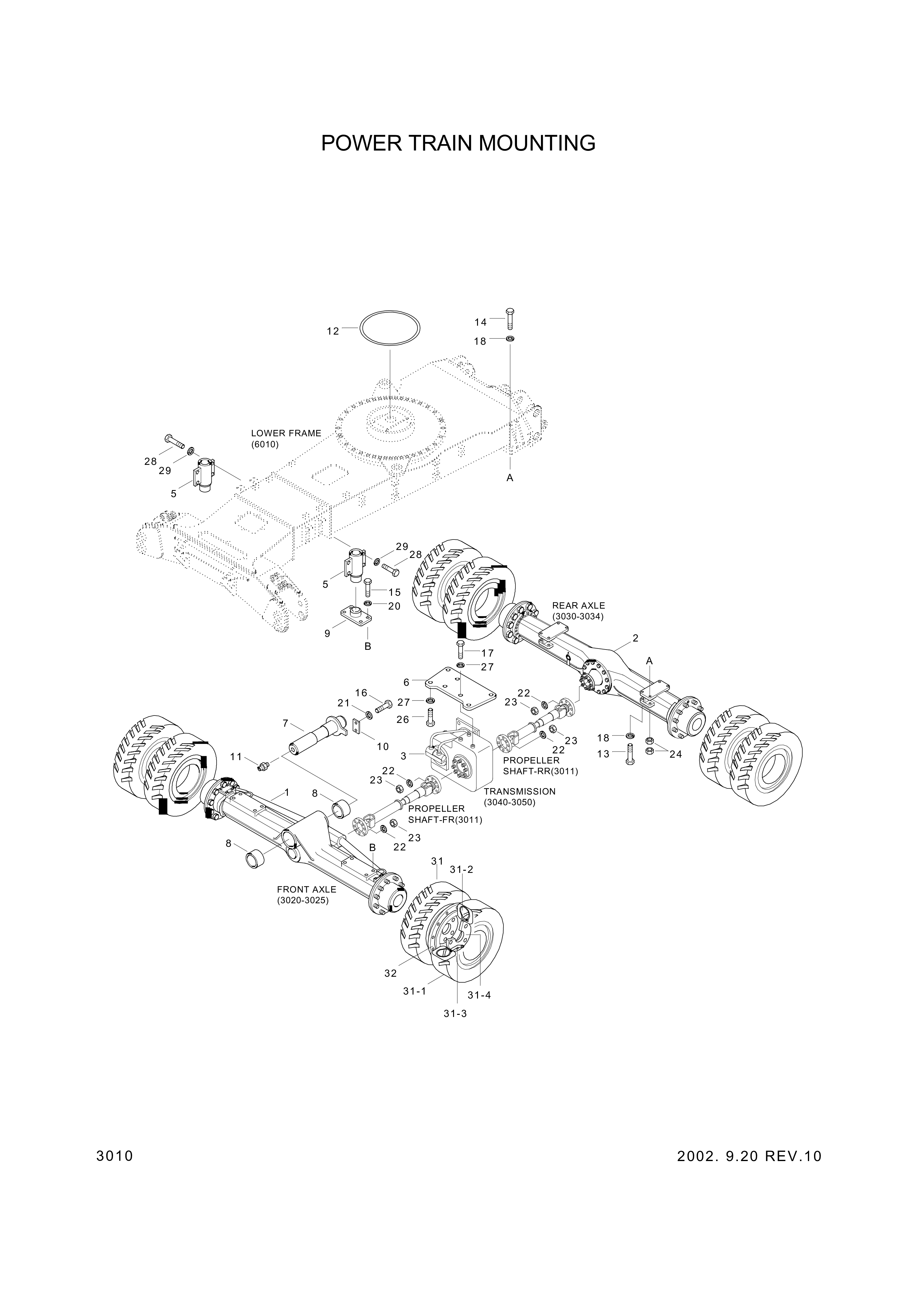 drawing for Hyundai Construction Equipment 81EM-30030 - TRANSMISSION ASSY