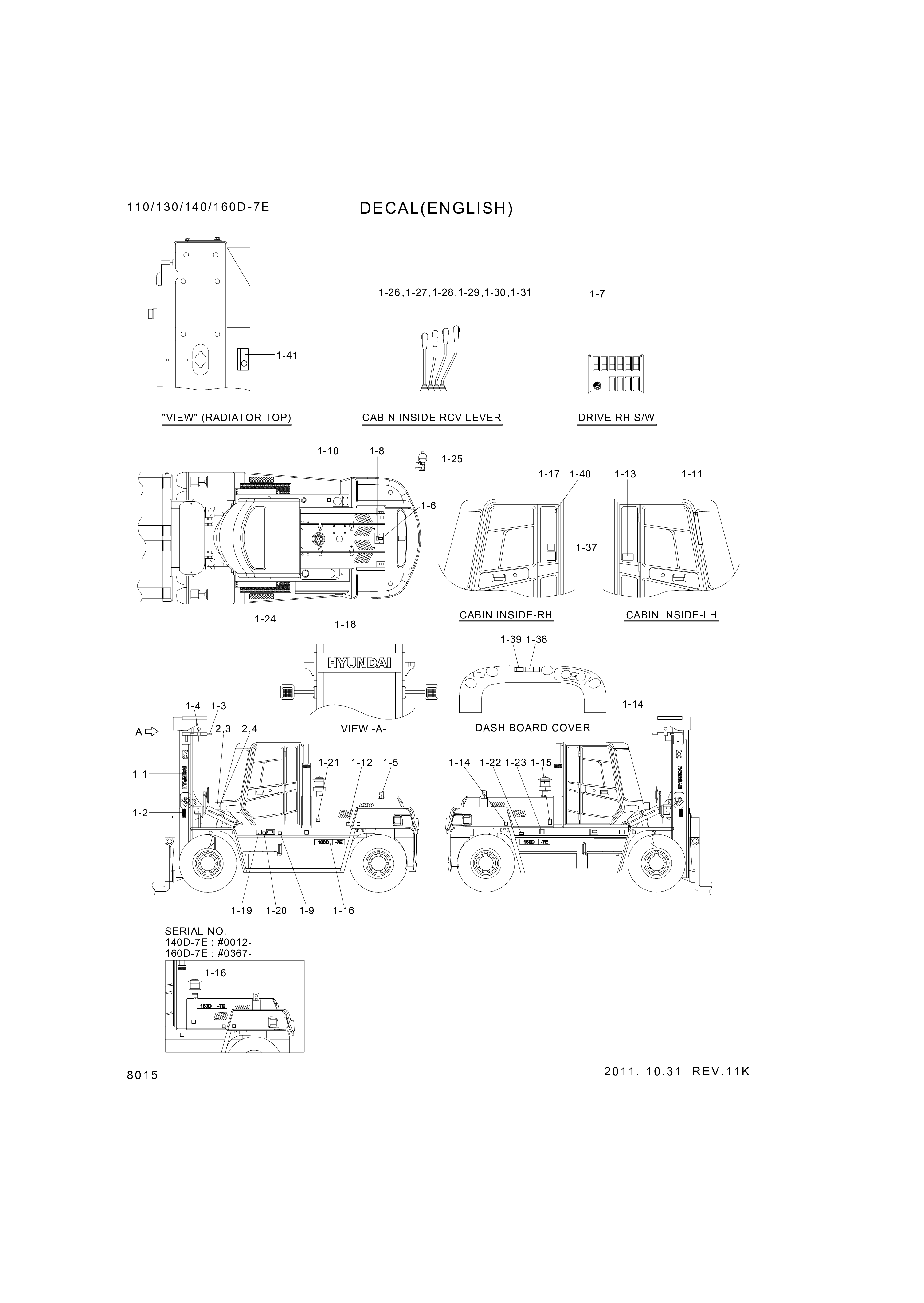 drawing for Hyundai Construction Equipment 93FT-05000 - DECAL-CAPACITY (figure 2)