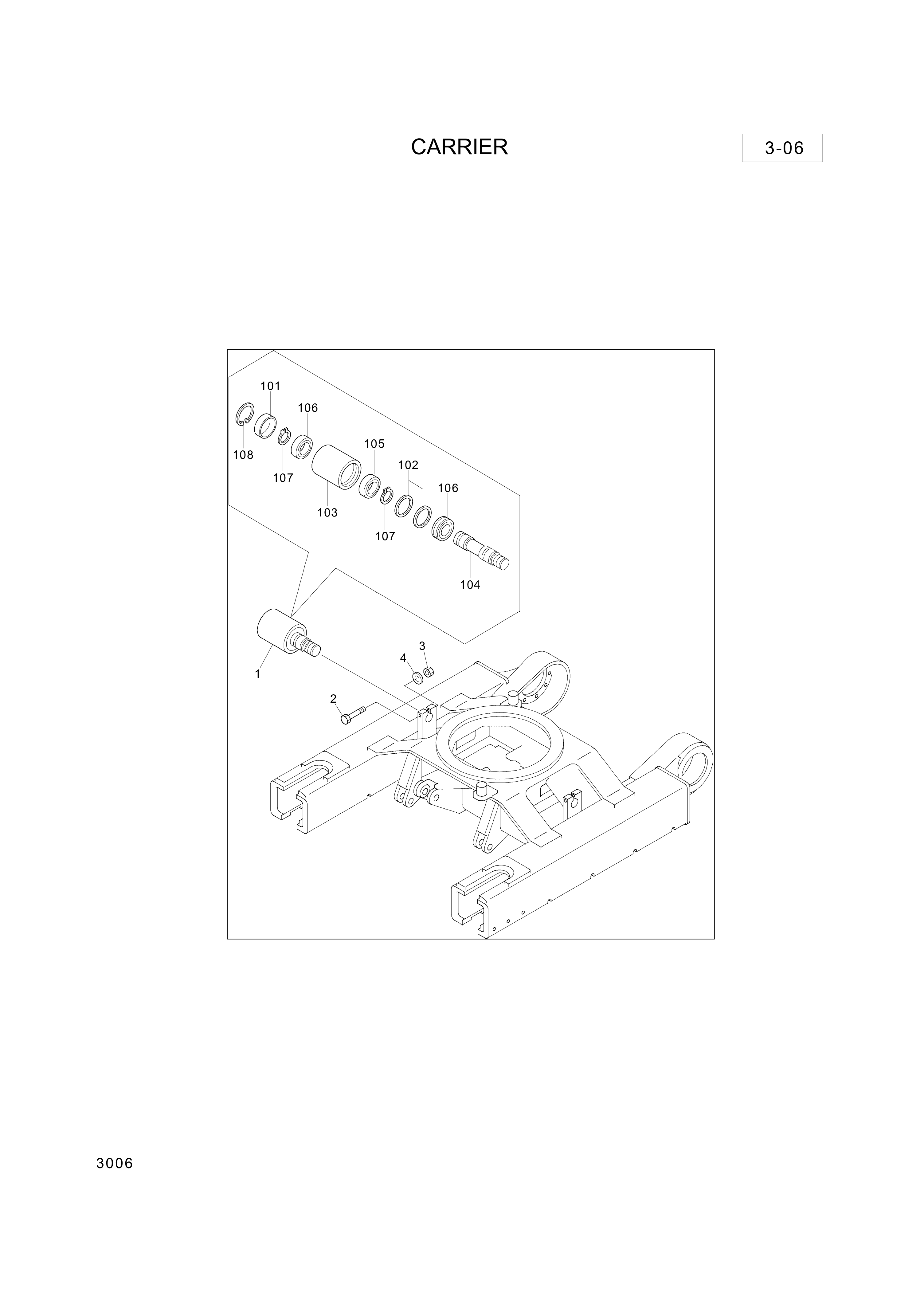 drawing for Hyundai Construction Equipment XJDH-01777 - LINER-CARRIER