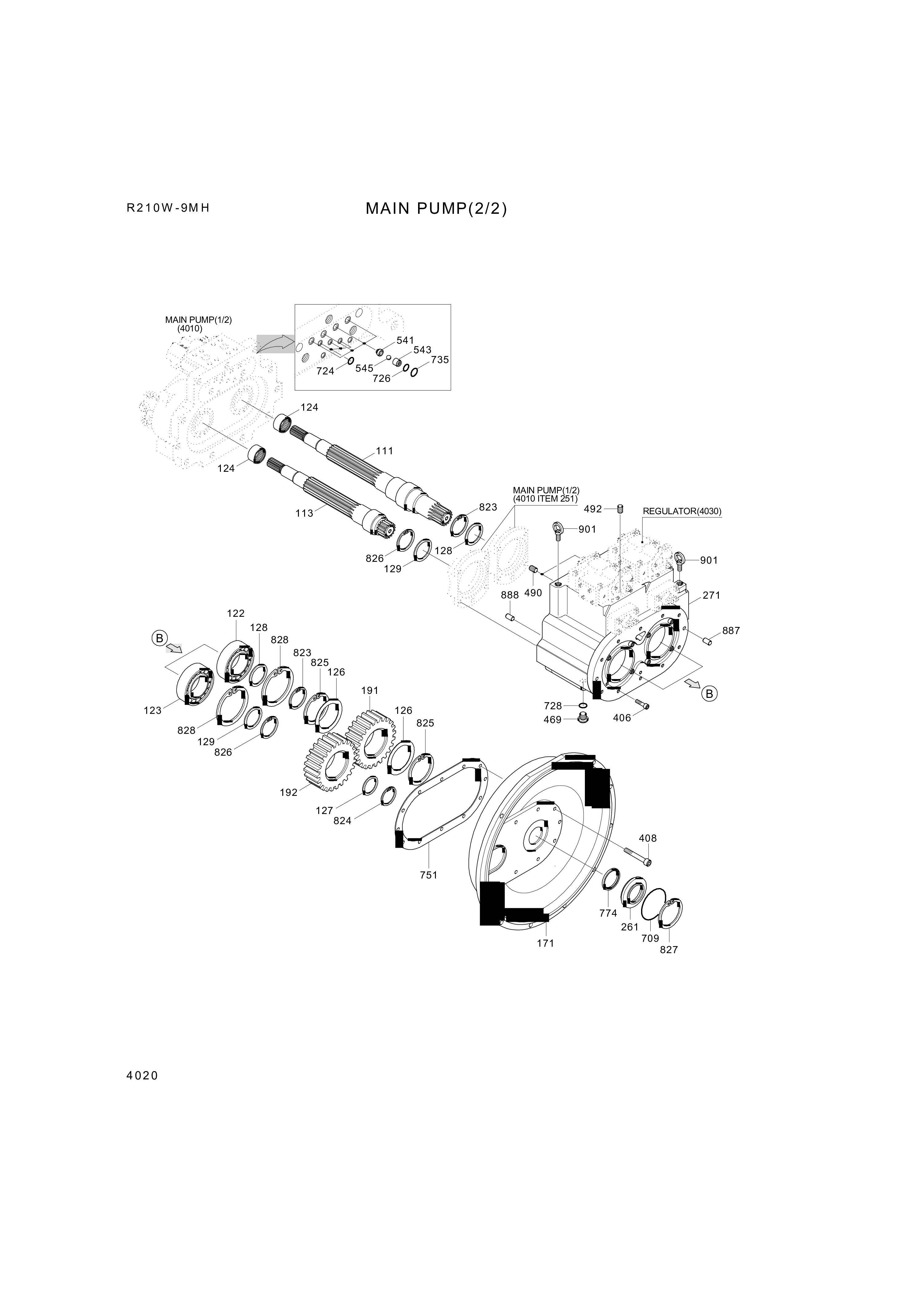 drawing for Hyundai Construction Equipment XJBN-00790 - SHAFT-DRIVE (figure 4)
