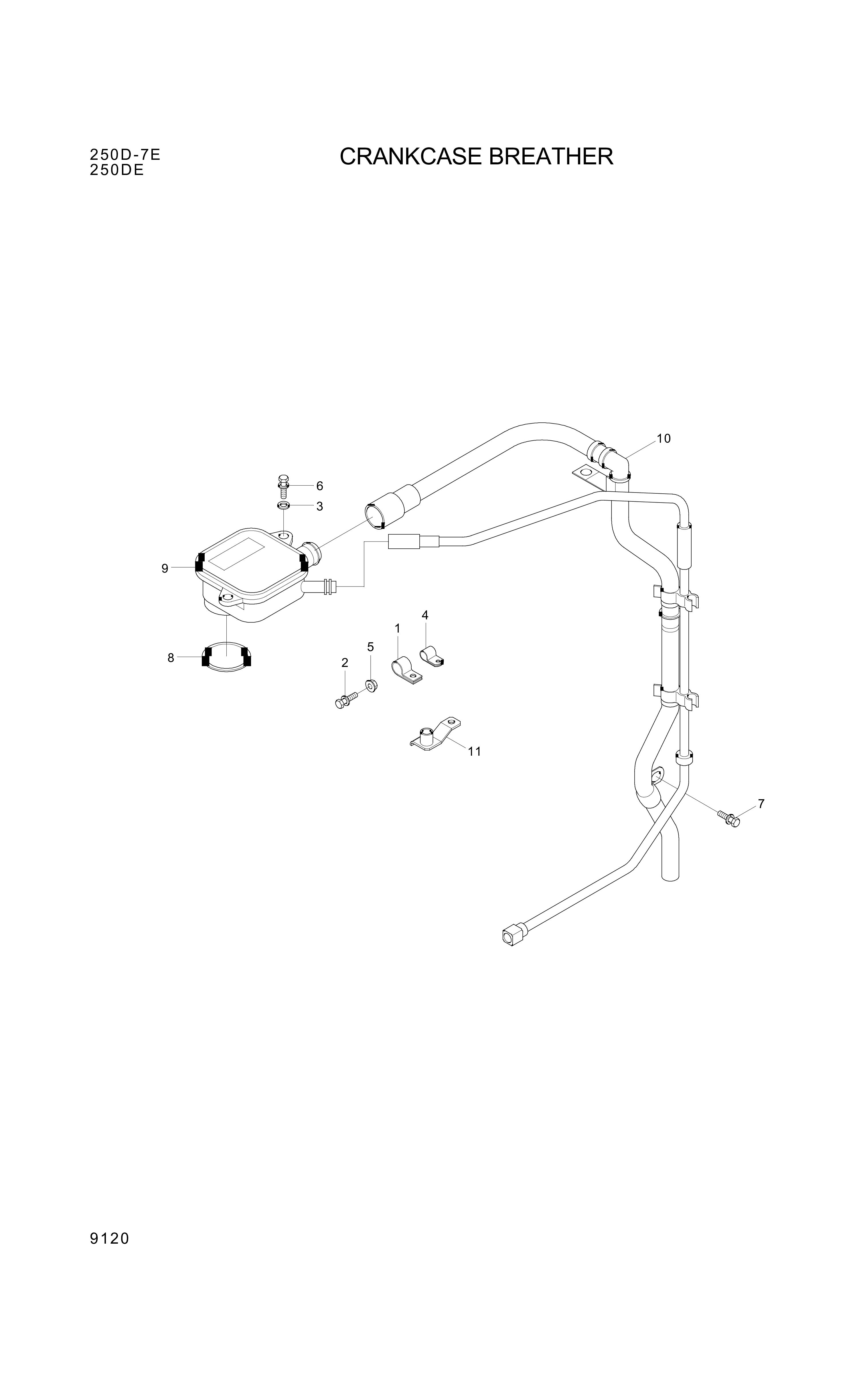 drawing for Hyundai Construction Equipment YUBP-06622 - CLAMP-HOSE (figure 3)