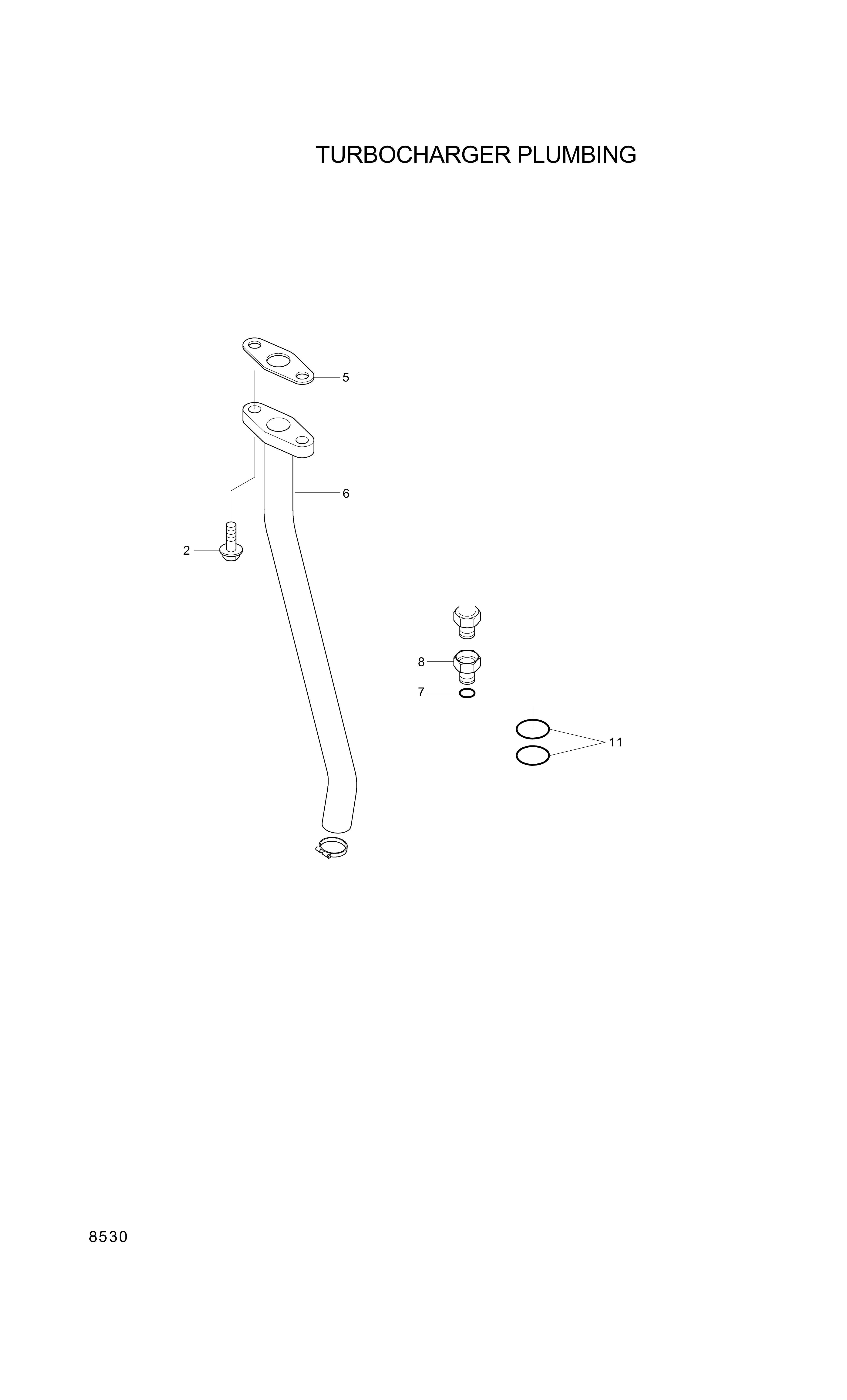 drawing for Hyundai Construction Equipment YUBP-07167 - CONNECTOR-DRAIN (figure 3)