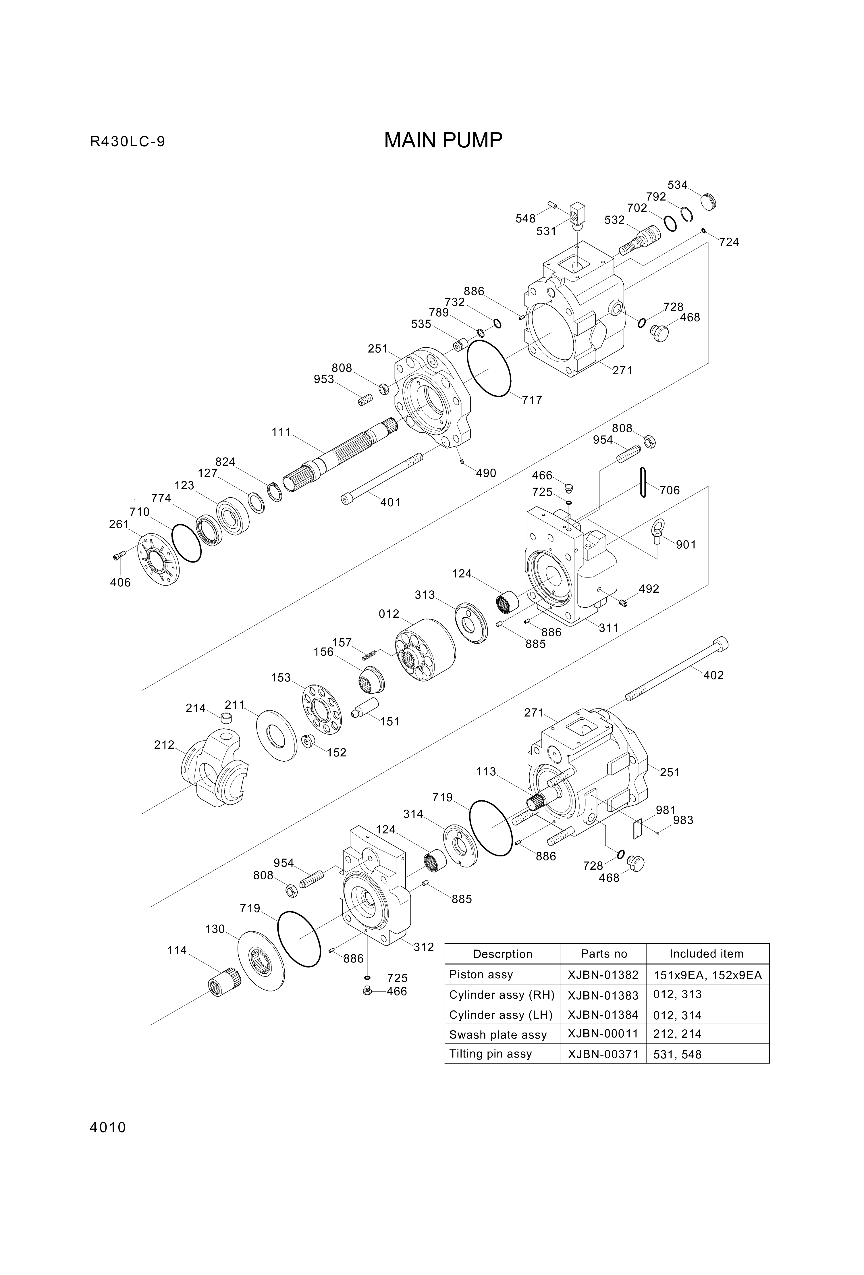 drawing for Hyundai Construction Equipment PRNA6932R - BEARING-NEEDLE