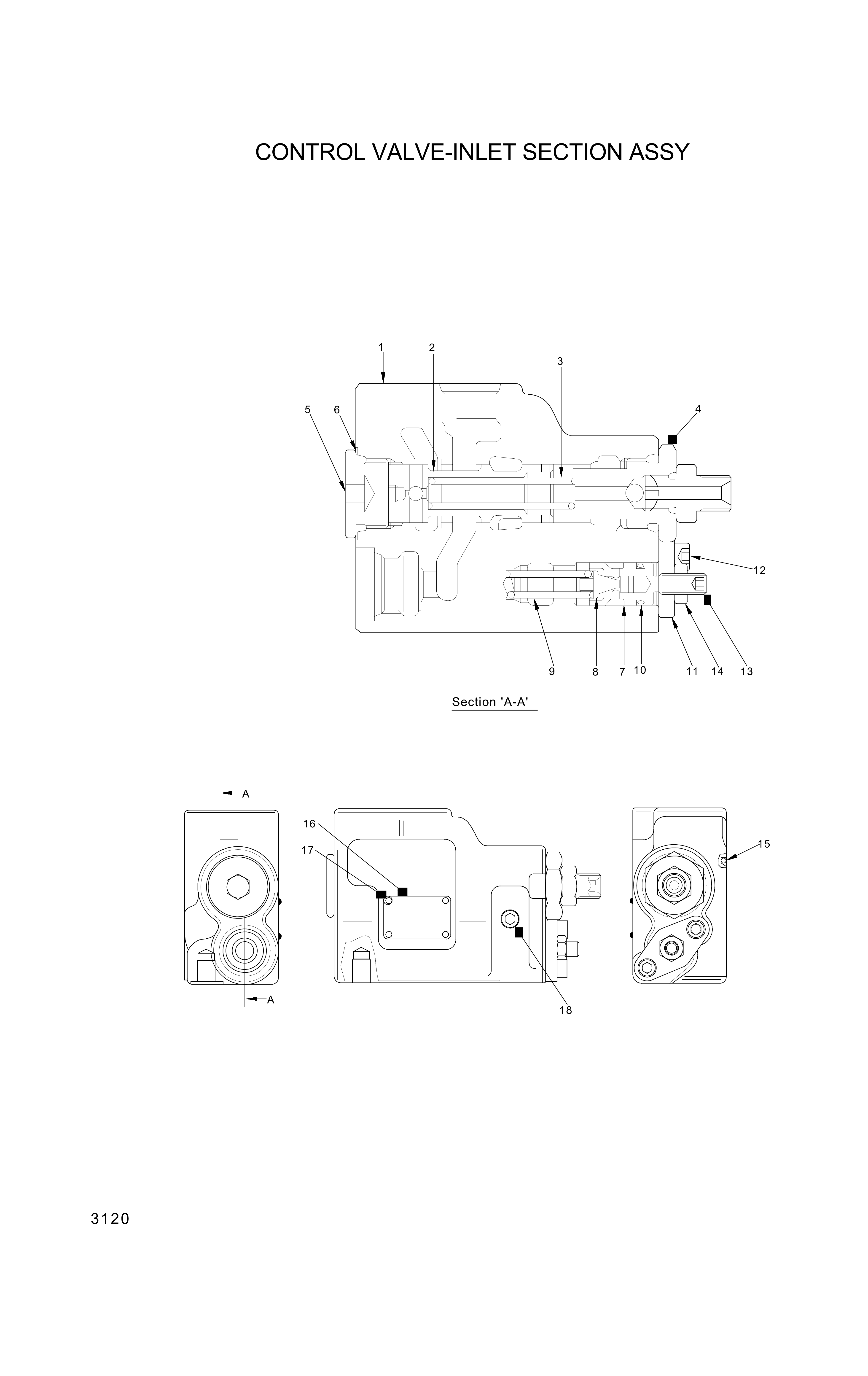 drawing for Hyundai Construction Equipment OORBP24 - O-RING, MAIN PUMP (figure 3)