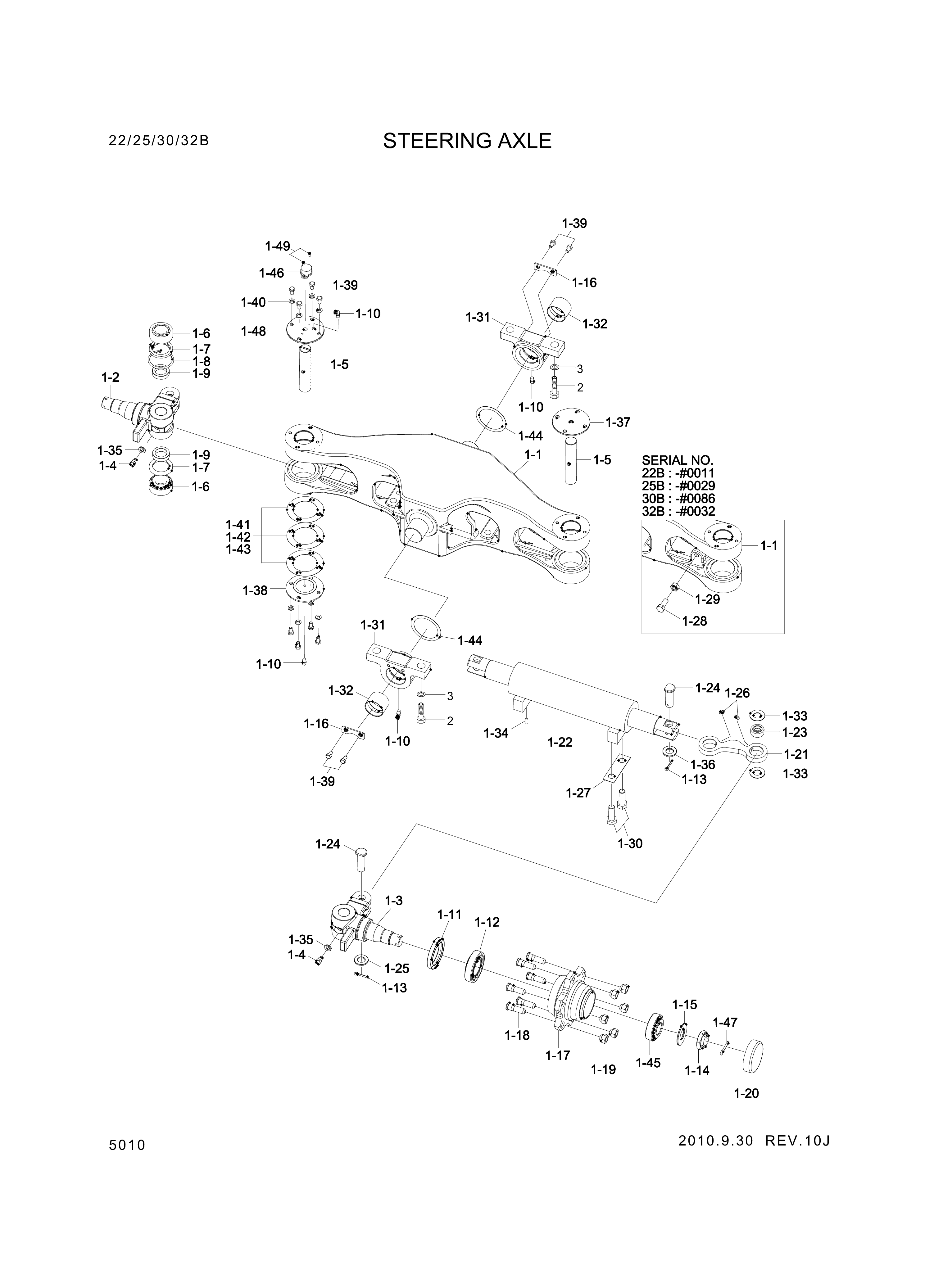drawing for Hyundai Construction Equipment Q110333000 - BEARING (figure 2)