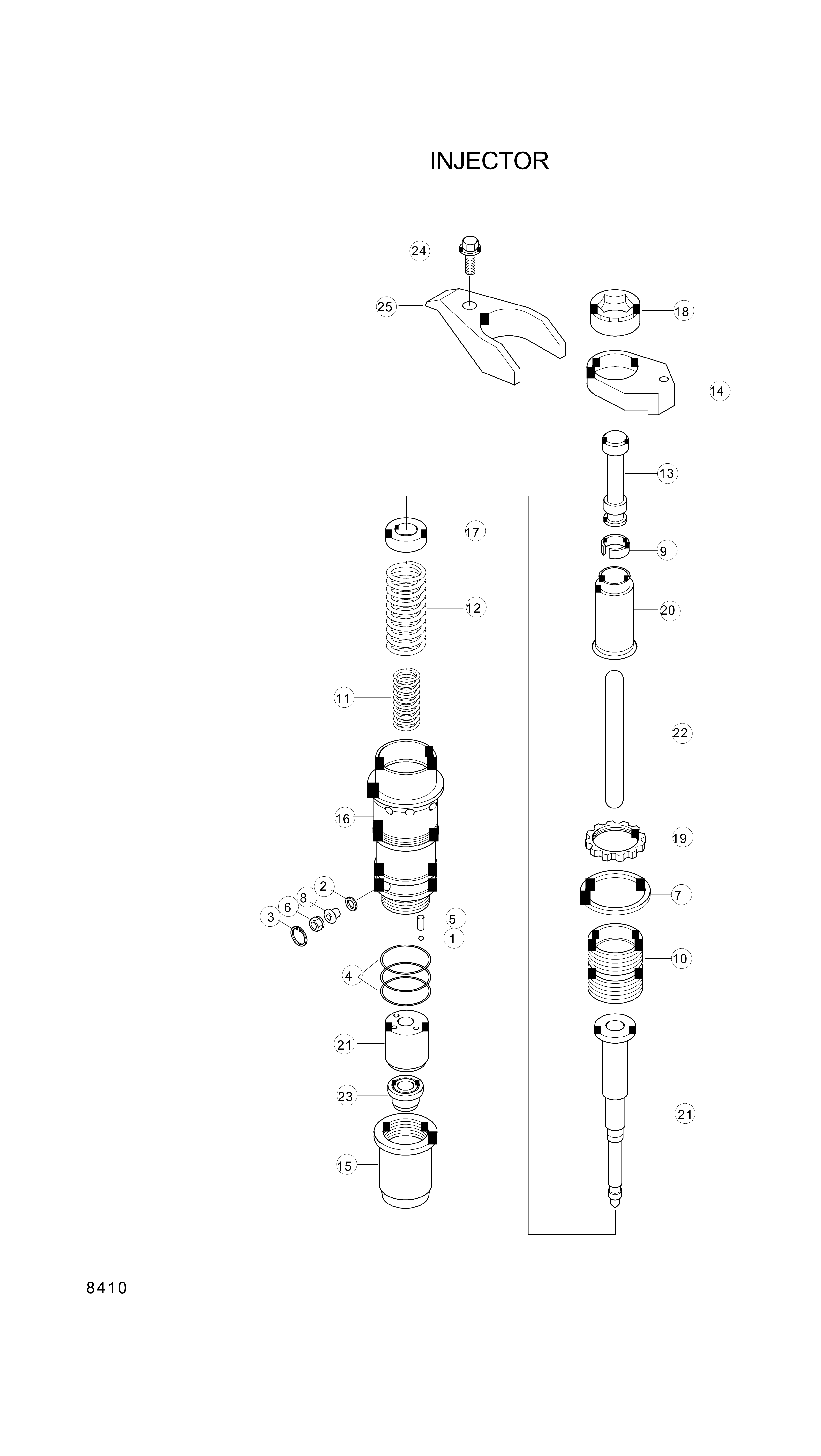 drawing for Hyundai Construction Equipment YUBP-04546 - TAPPET (figure 3)