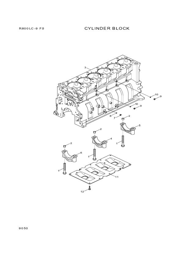 drawing for Hyundai Construction Equipment YUBP-05696 - SCREW-HEX FLG (figure 3)
