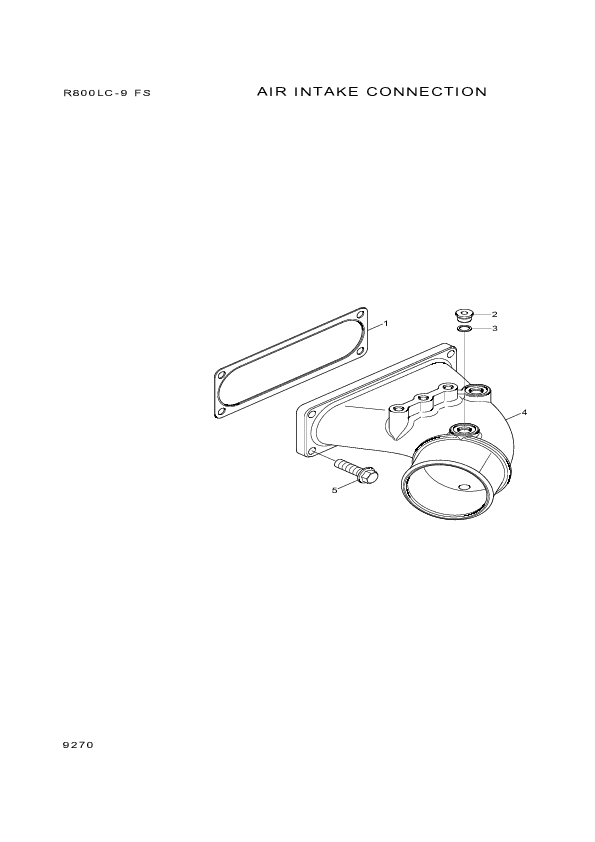 drawing for Hyundai Construction Equipment YUBP-04854 - GASKET (figure 4)