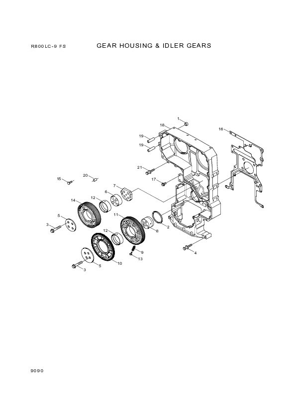 drawing for Hyundai Construction Equipment YUBP-05750 - SHAFT-IDLE (figure 2)