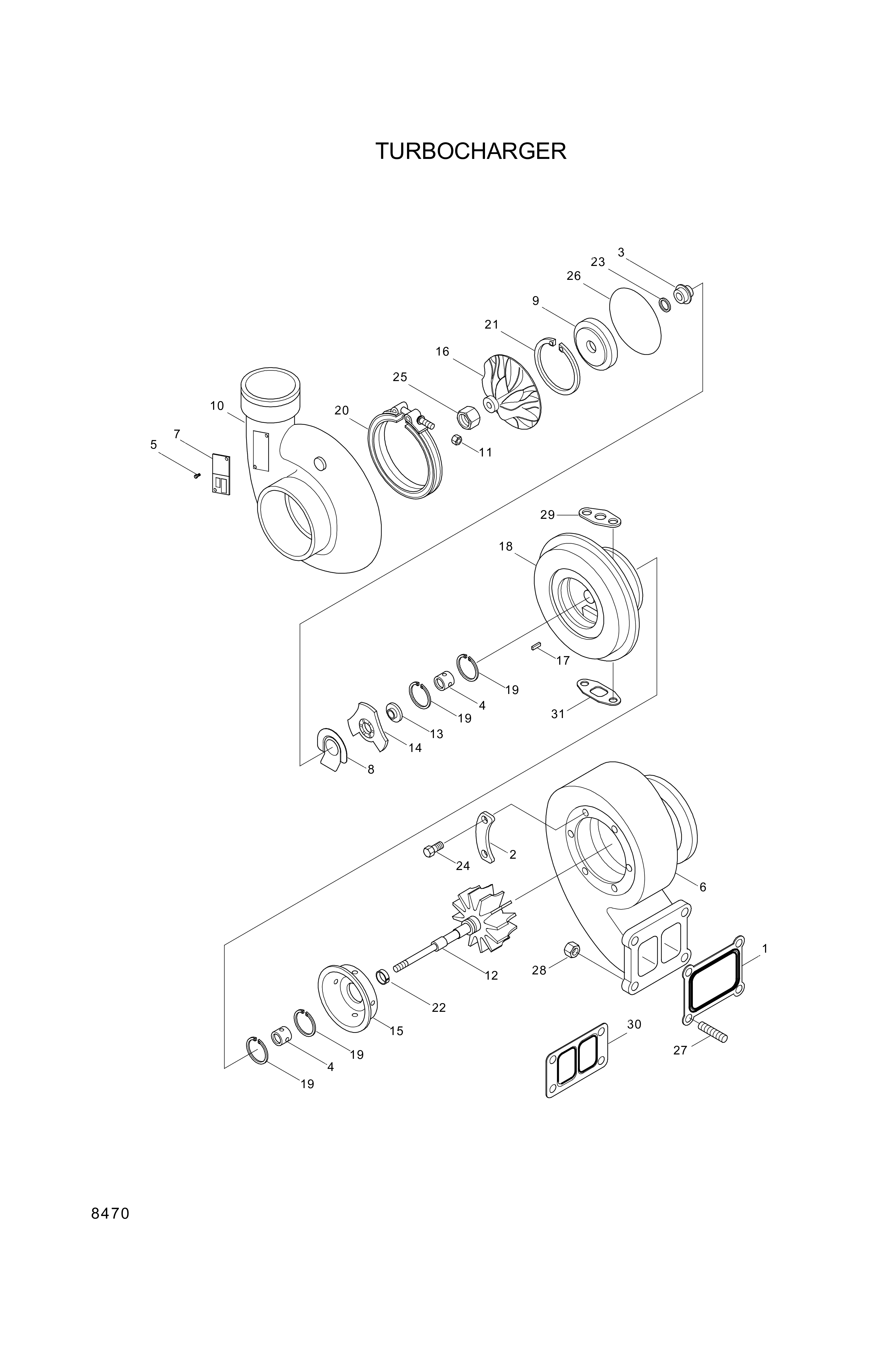 drawing for Hyundai Construction Equipment YUBP-05458 - BEARING (figure 4)