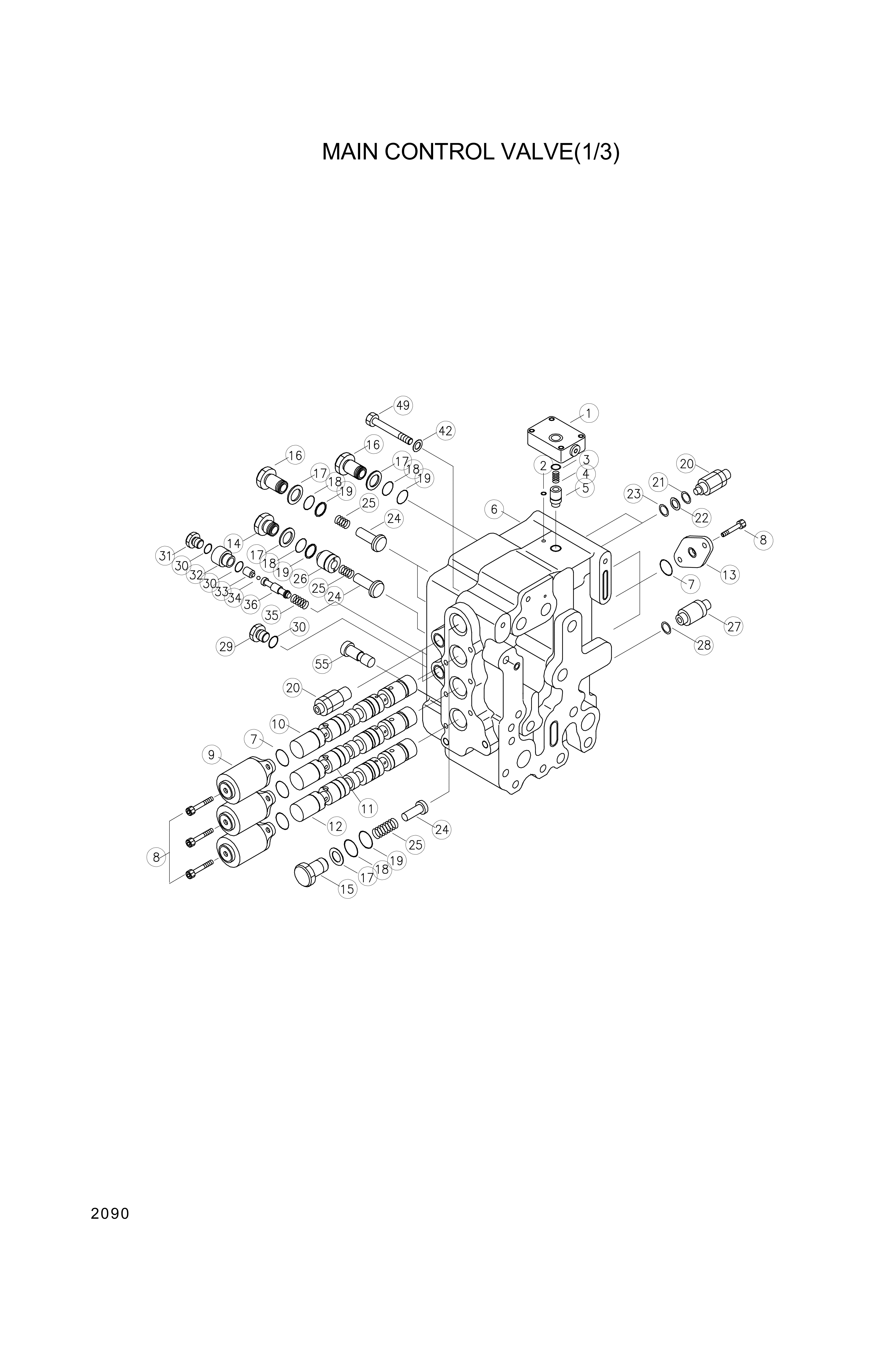 drawing for Hyundai Construction Equipment 3590-314 - SPRING (figure 5)