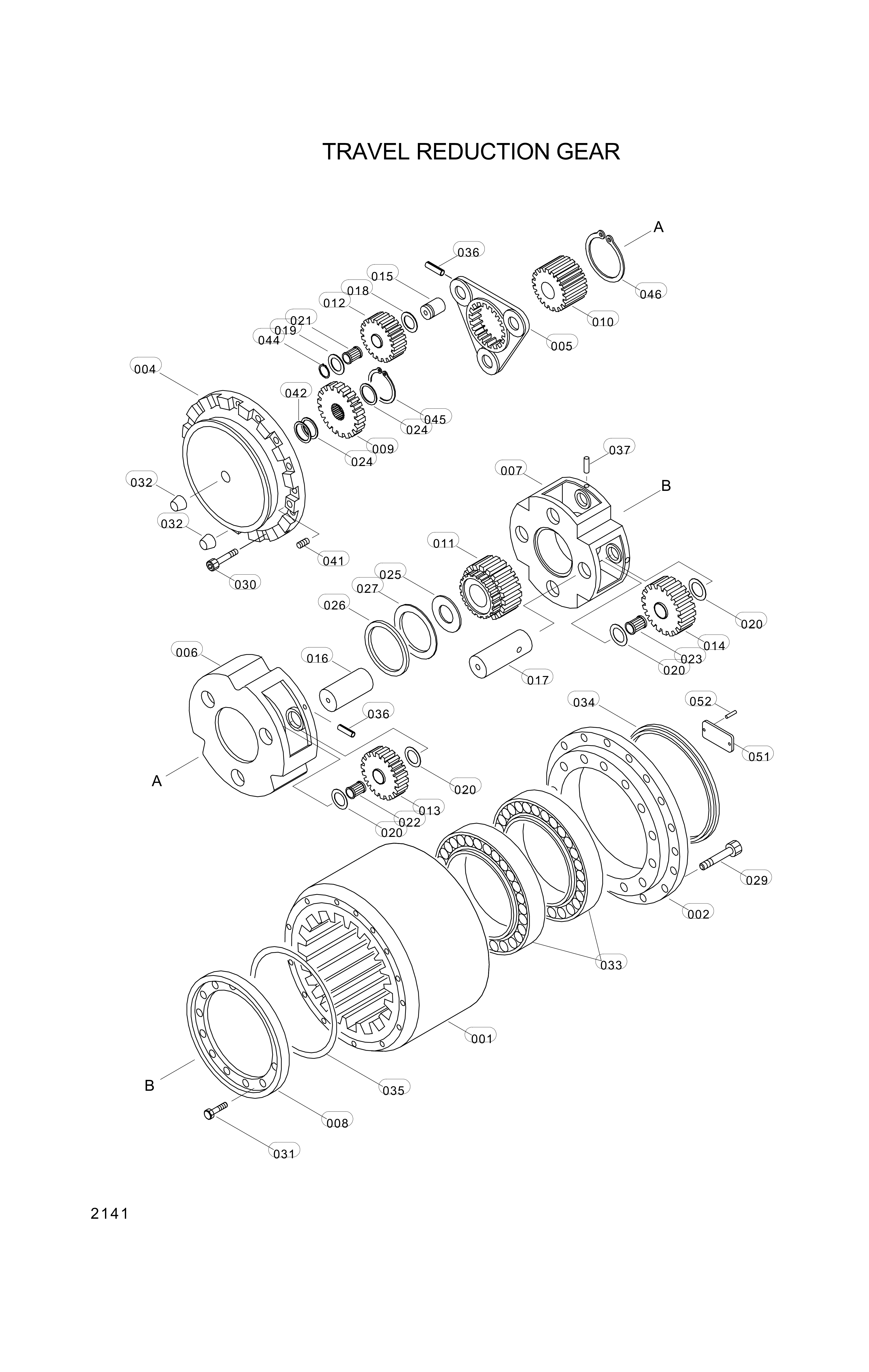 drawing for Hyundai Construction Equipment 3530800138 - HOUSING (figure 4)