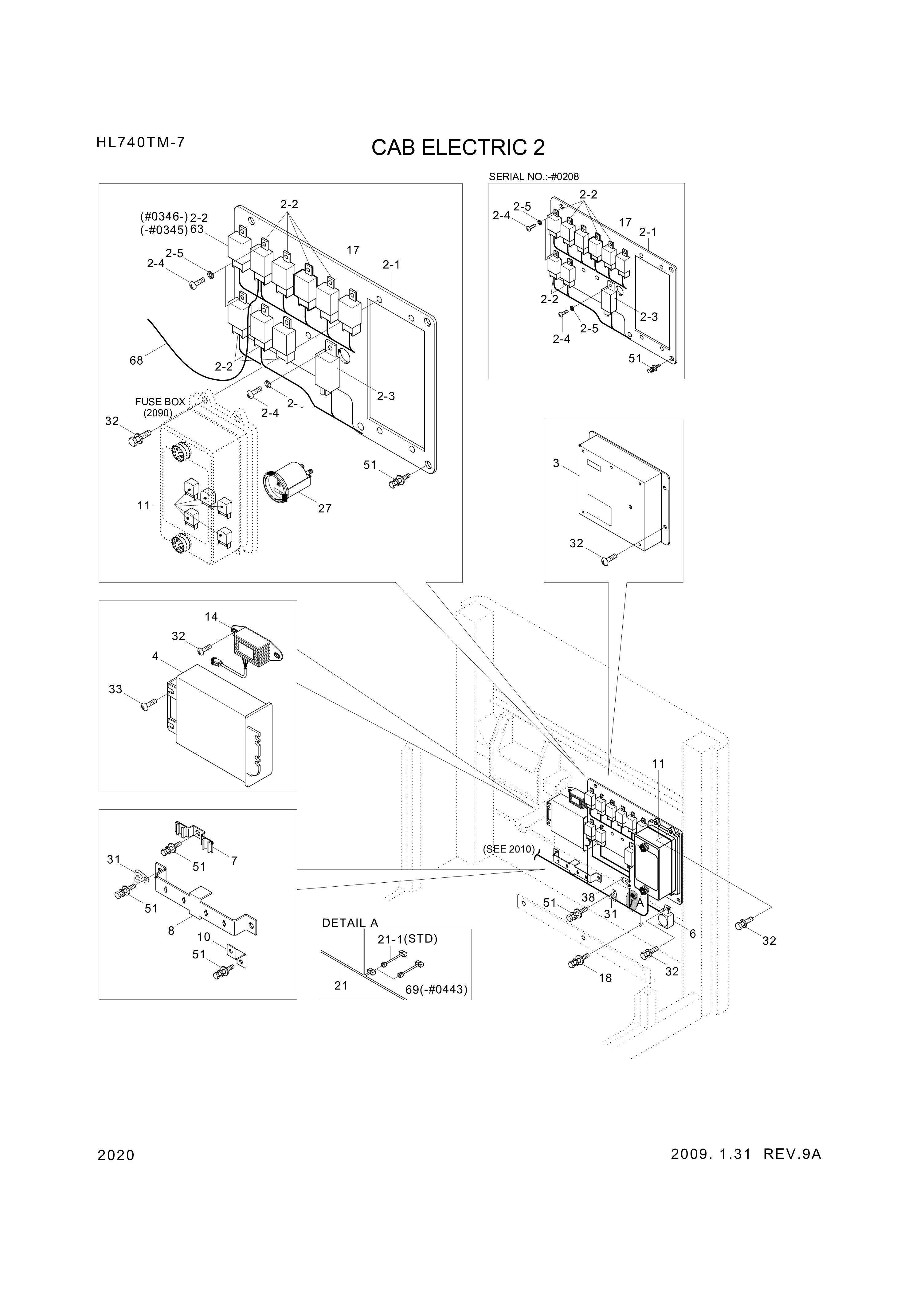 drawing for Hyundai Construction Equipment ZGAQ-09350 - CONTROL UNIT (figure 1)