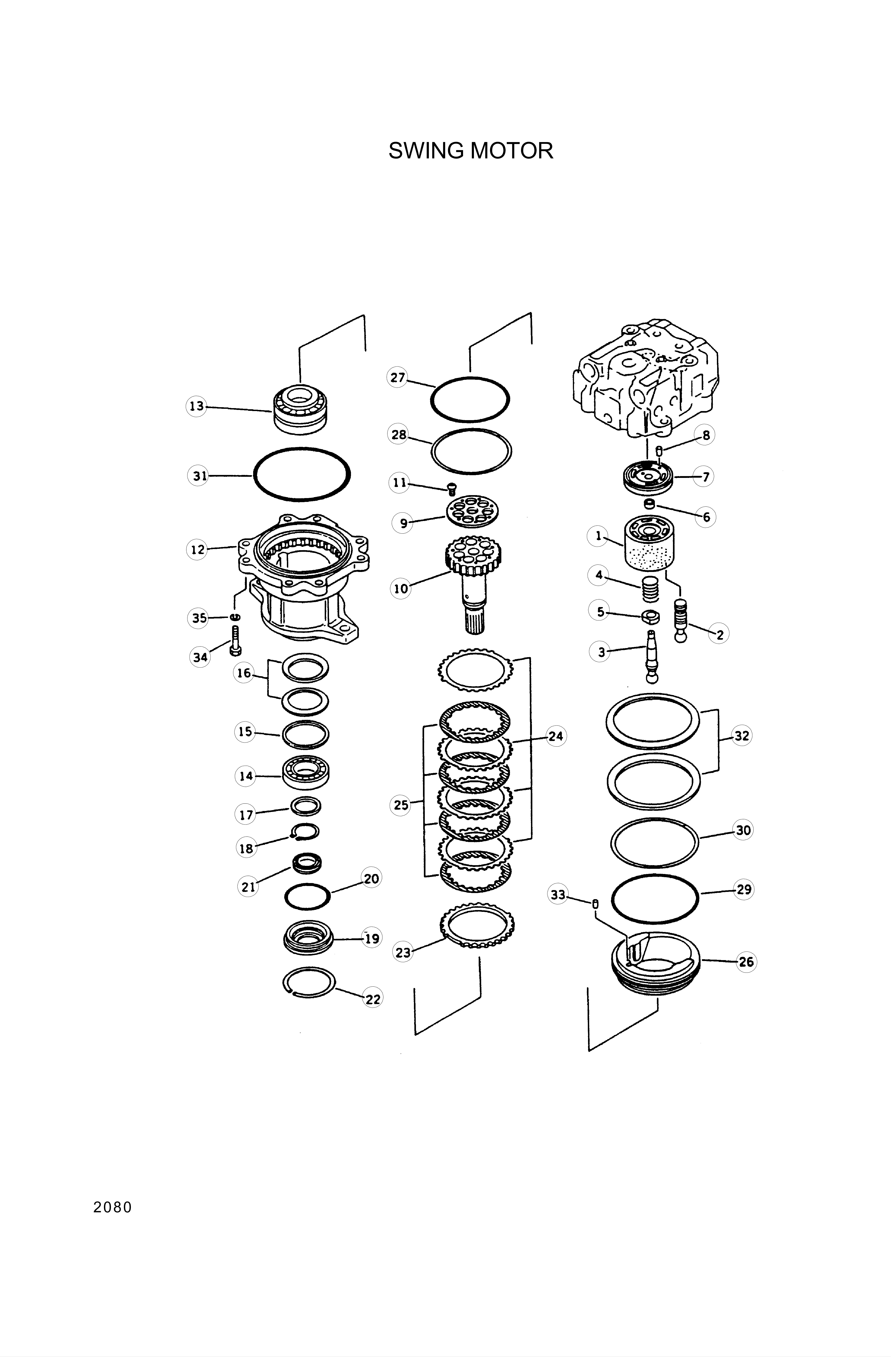 drawing for Hyundai Construction Equipment JB2041-G200-90 - O-RING, TRAVEL MOTOR (figure 1)