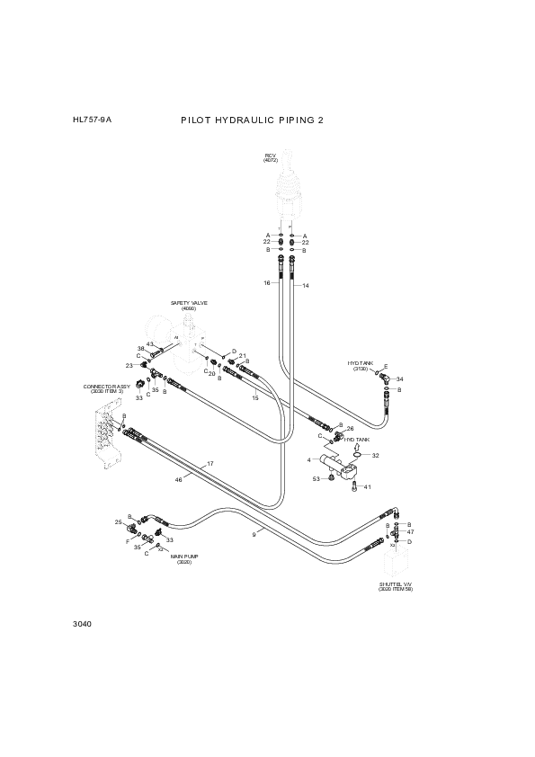 drawing for Hyundai Construction Equipment P930-066028 - HOSE ASSY-ORFS&THD
