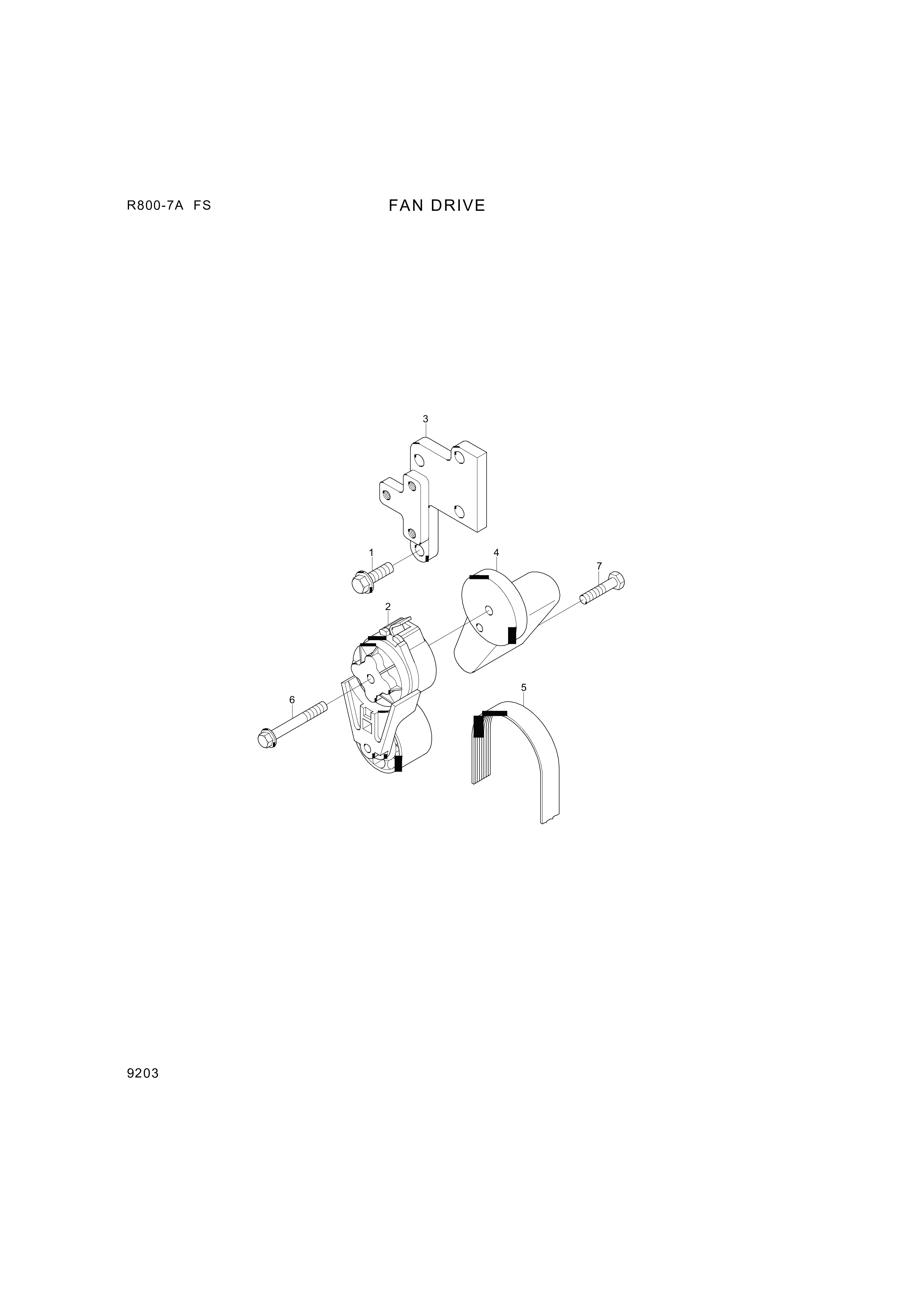 drawing for Hyundai Construction Equipment YUBP-04847 - TENSIONER-BELT (figure 3)