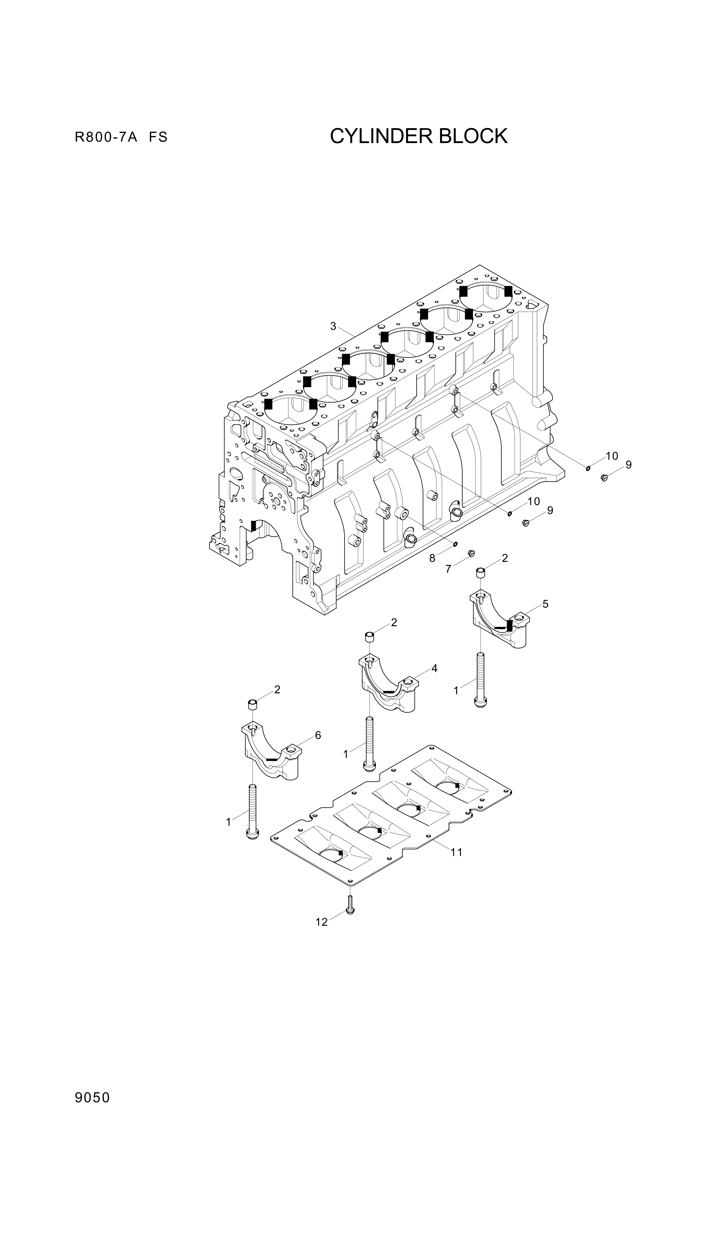 drawing for Hyundai Construction Equipment YUBP-05696 - SCREW-HEX FLG (figure 5)