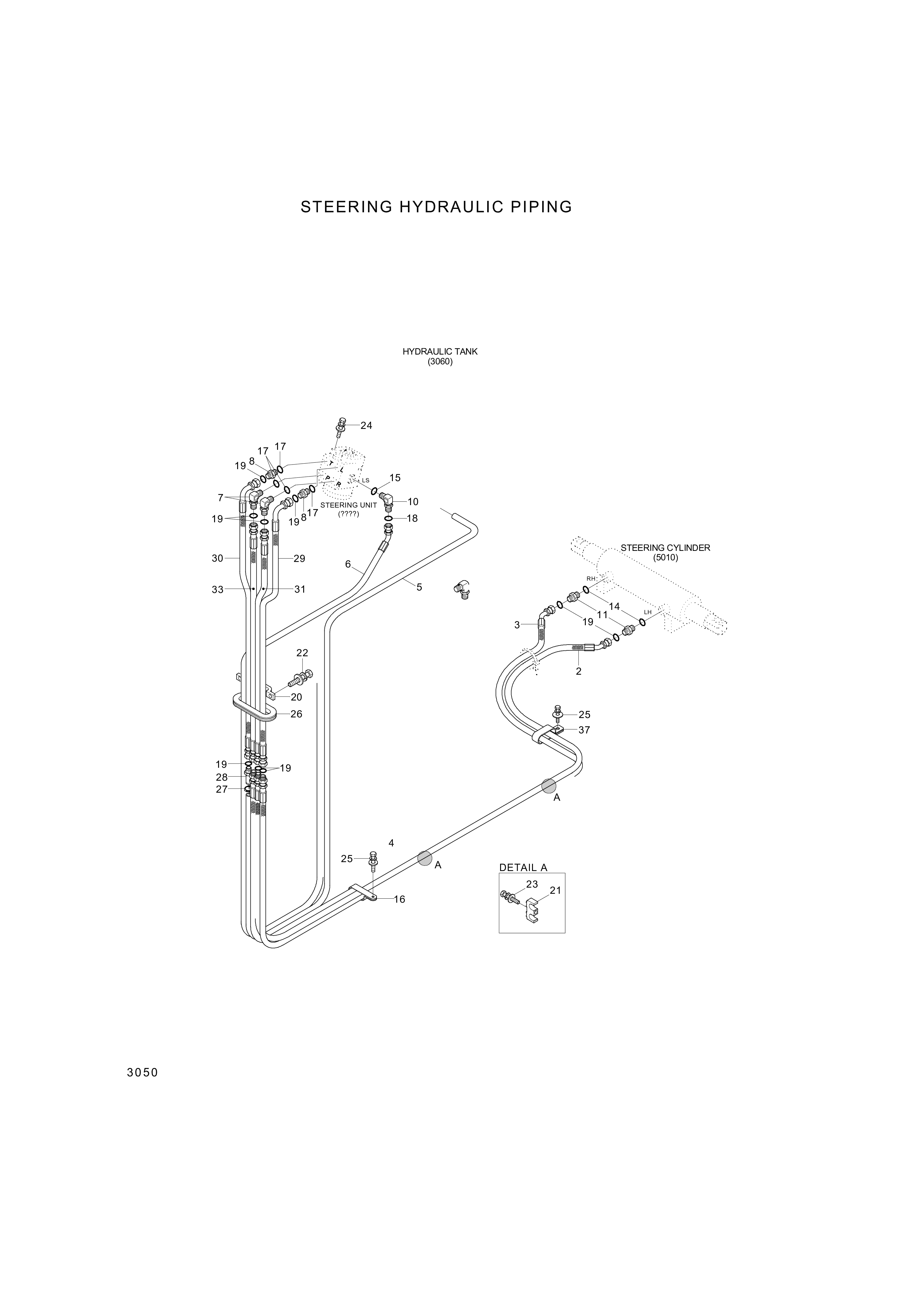 drawing for Hyundai Construction Equipment P930-065019 - HOSE ASSY-ORFS&THD (figure 3)
