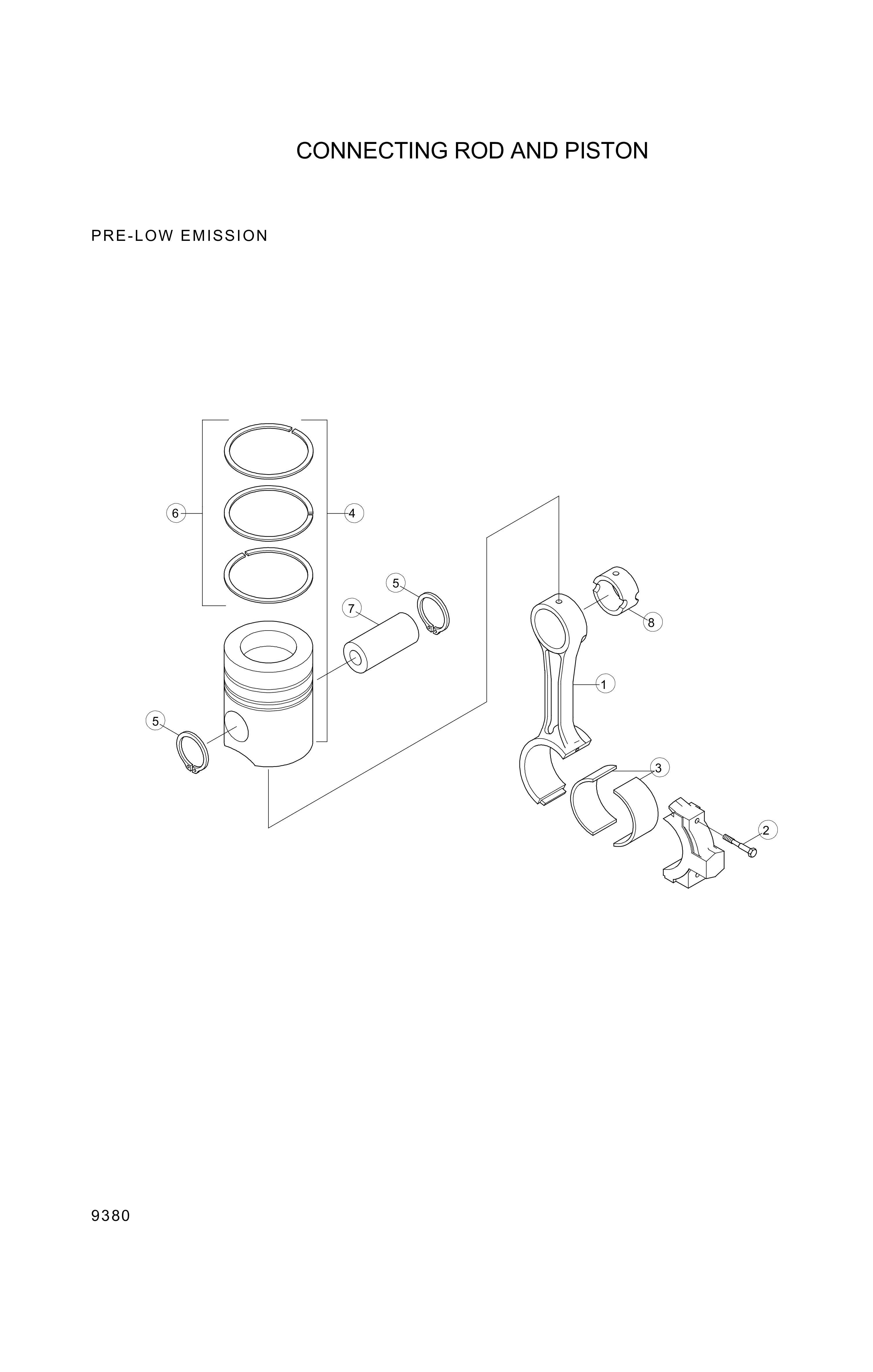 drawing for Hyundai Construction Equipment YUBP-06204 - PISTON KIT-ENG (figure 4)