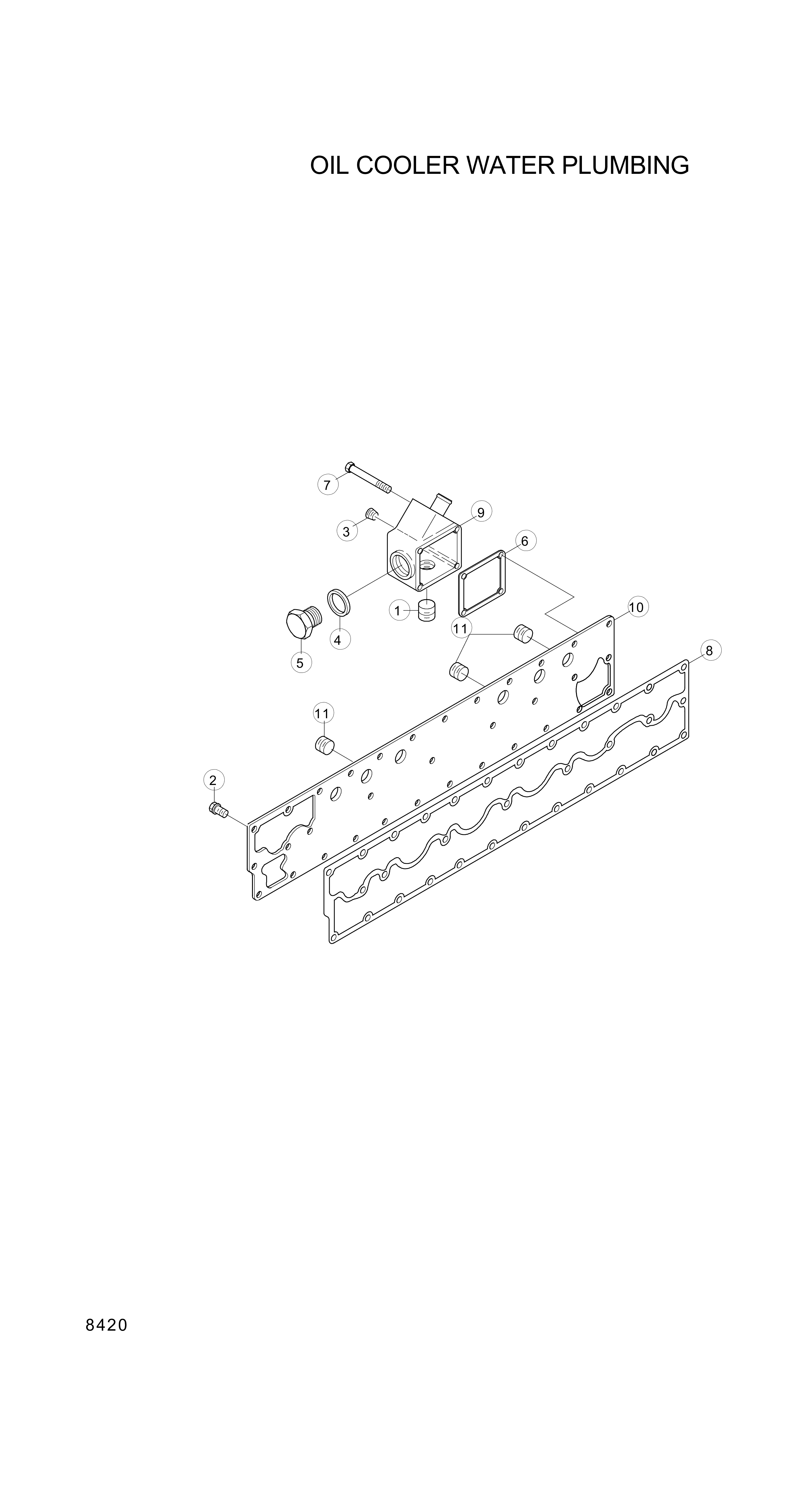 drawing for Hyundai Construction Equipment YUBP-06439 - PLATE (figure 4)