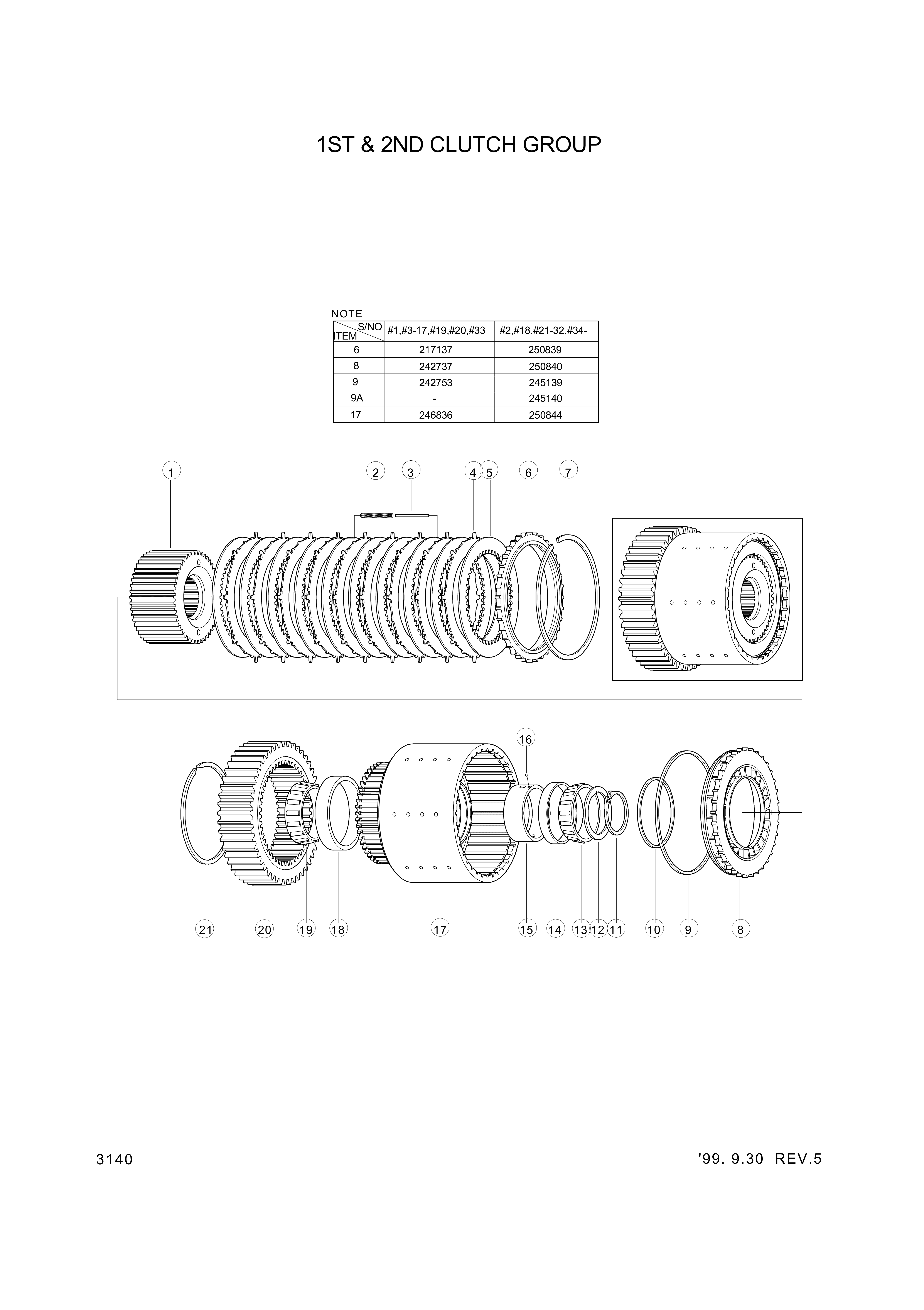 drawing for Hyundai Construction Equipment YBAA-01493 - WASHER