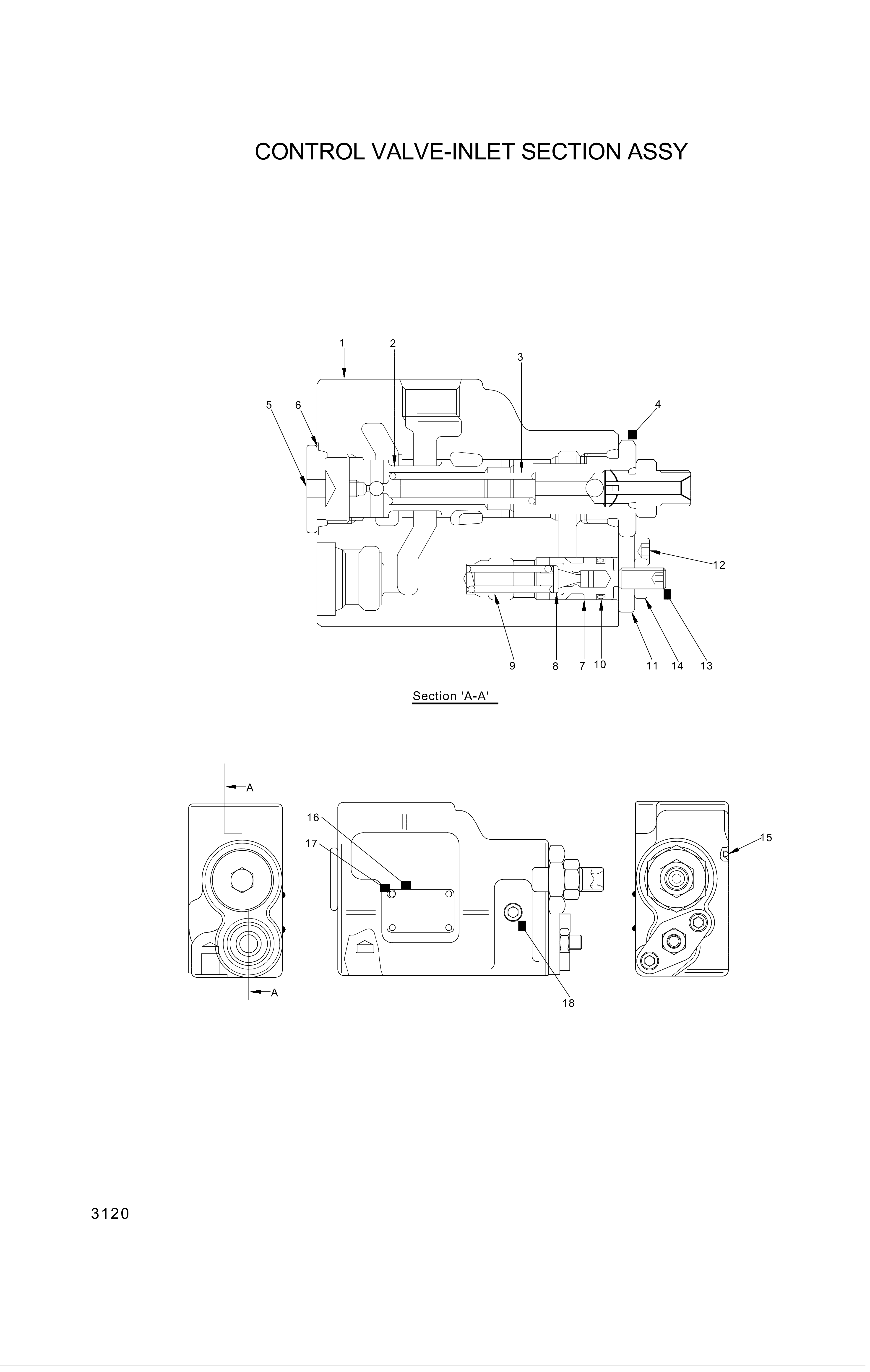 drawing for Hyundai Construction Equipment OORBP24 - O-RING, MAIN PUMP (figure 4)