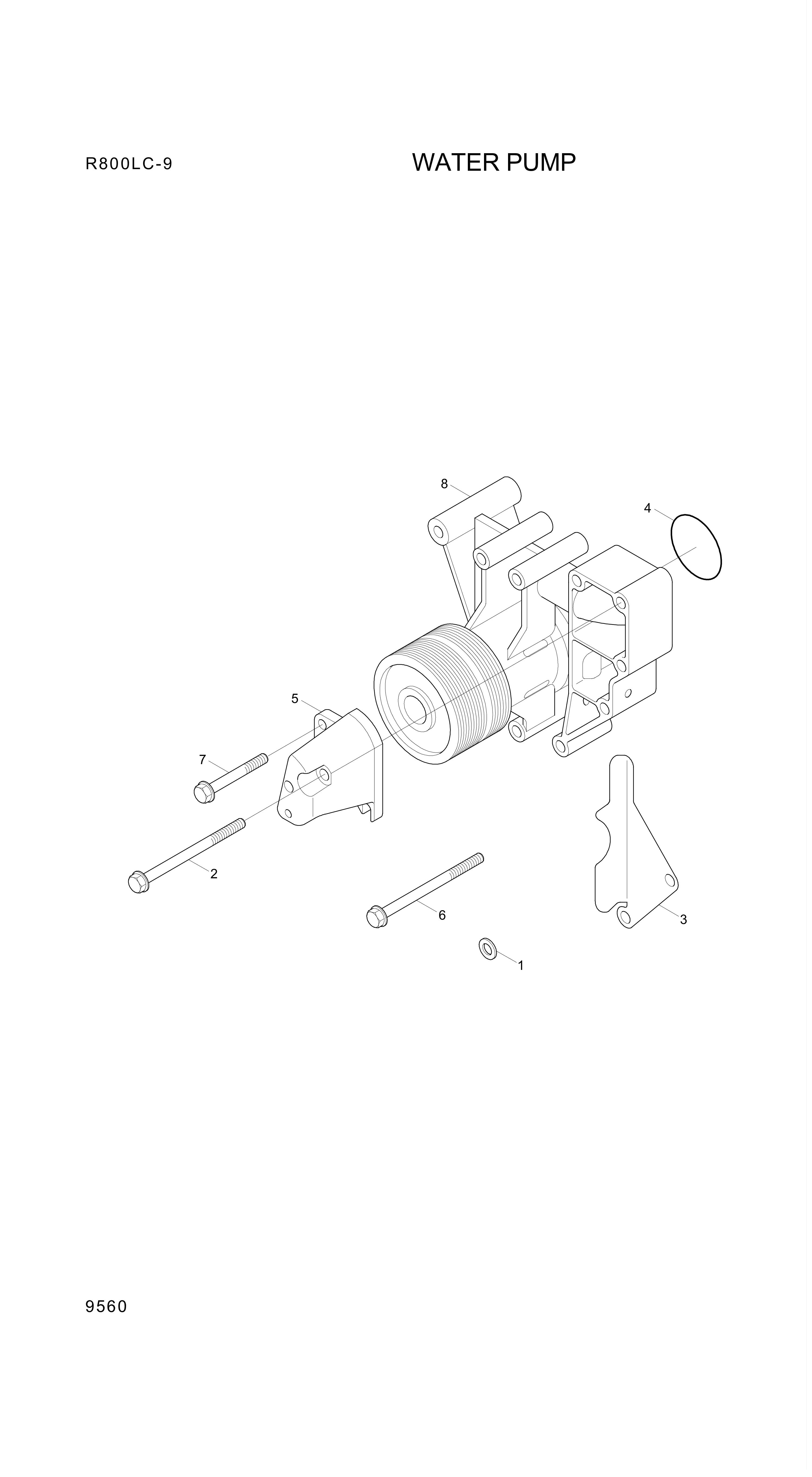 drawing for Hyundai Construction Equipment YUBP-05808 - SCREW-HEX FLG (figure 4)