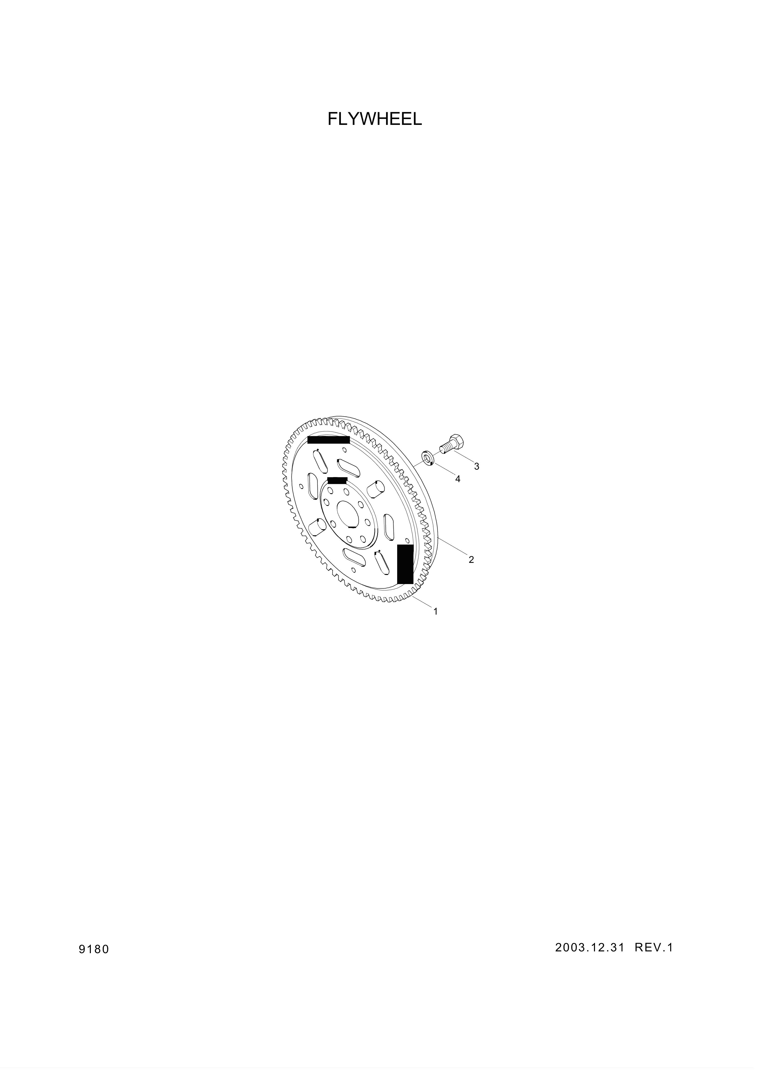 drawing for Hyundai Construction Equipment 3935088 - FLYWHEEL